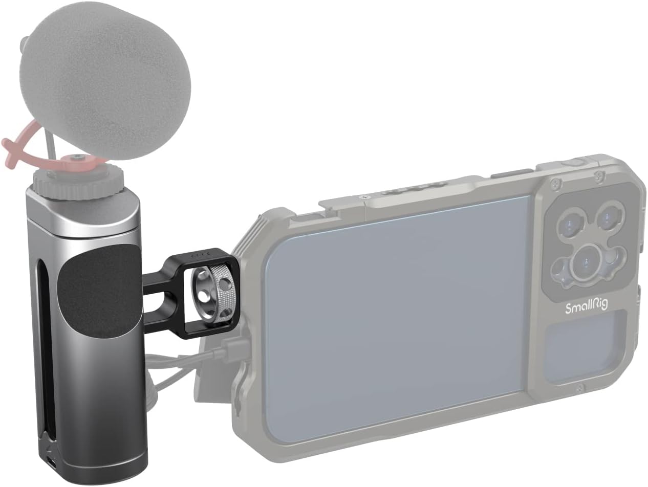 Thumbnail 6 de SMALLRIG Mini Side Handle for Phone Cage (3894): Up/Down Adjustable, 1/4''-20 Threads & Cold Shoe