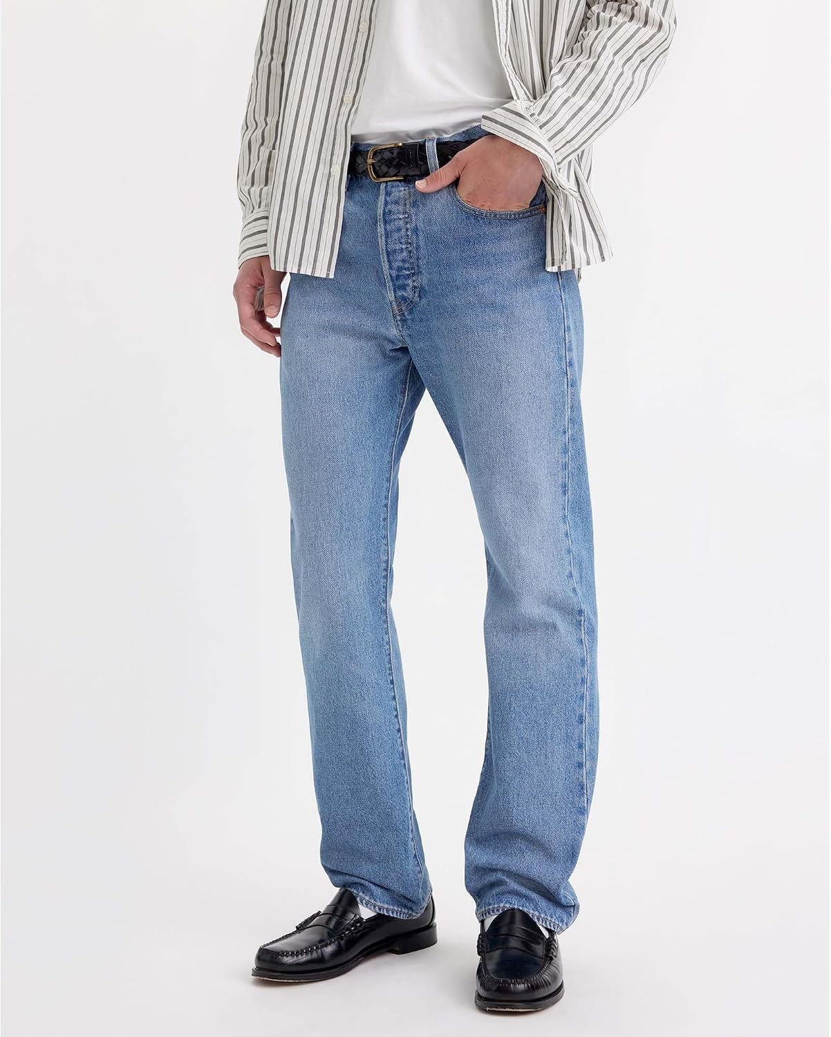 Detalle 2 de Levi's 501 Original Fit Jeans Uomo - 33W/32L, Chemicals