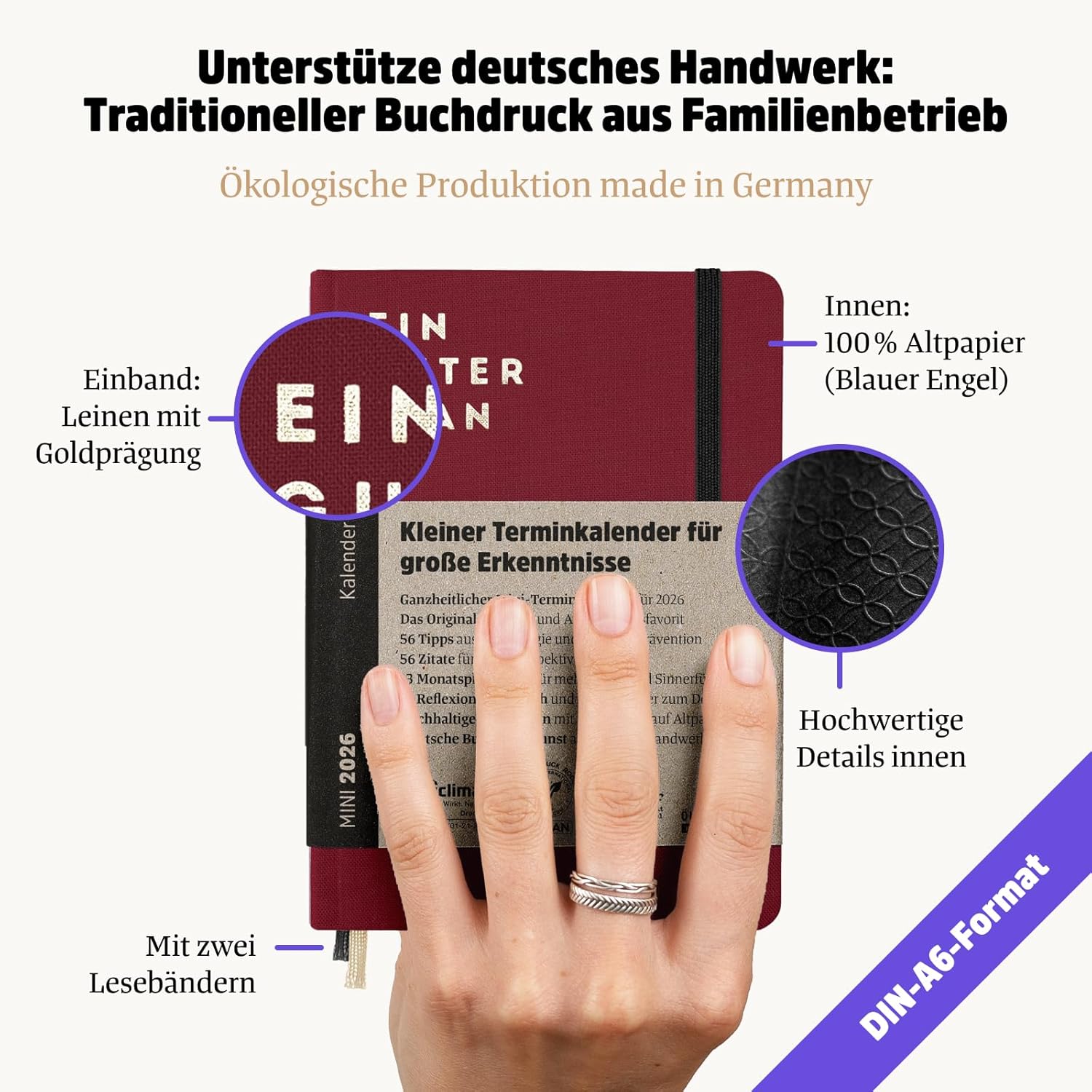 Thumbnail 6 de Ein guter Plan Mini 2026 A6 Terminkalender 📒