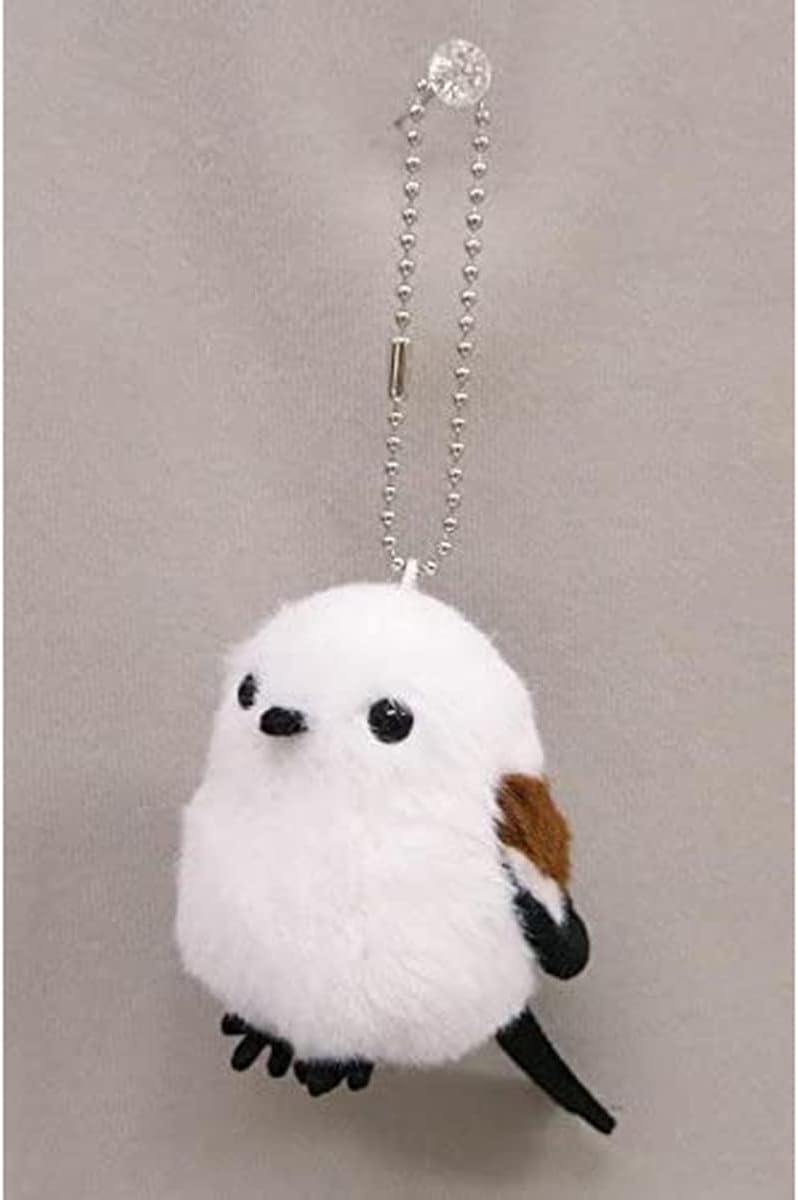 Detalle 2 de セキグチ 802289 日本の動物 シマエナガ ぬいぐるみマスコット ポリエステル製