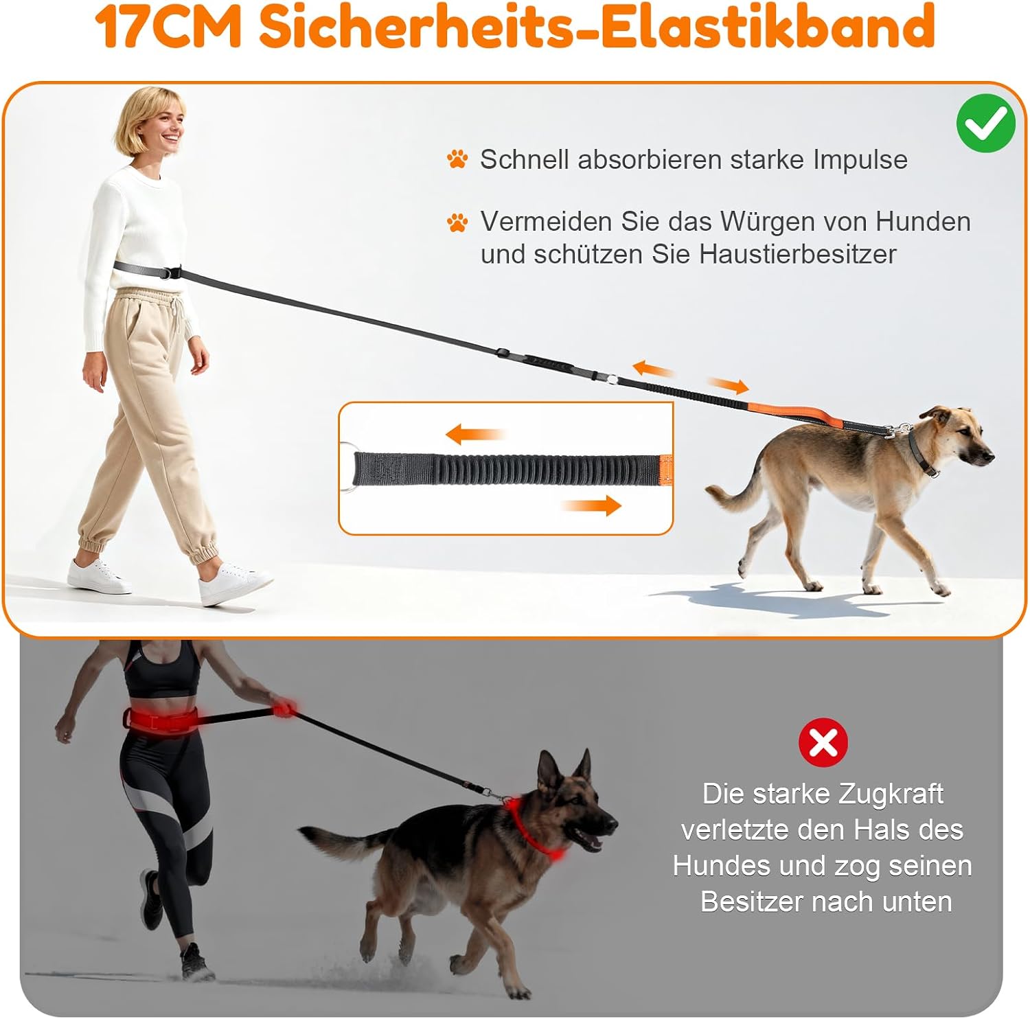 Thumbnail 4 de X XBEN Freihandleine Große Hunde