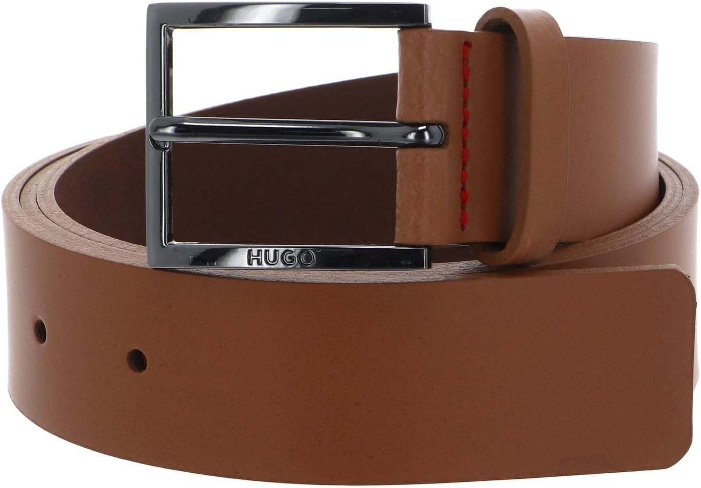 Thumbnail 6 de HUGO Hommes Geek Sz35 Ceinture en cuir avec boucle logo gravé
