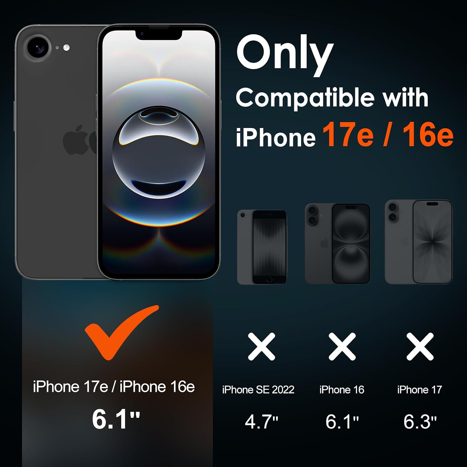 Detalle 2 de ivoler 3 in 1 Case for iPhone 16e 6.1 inch