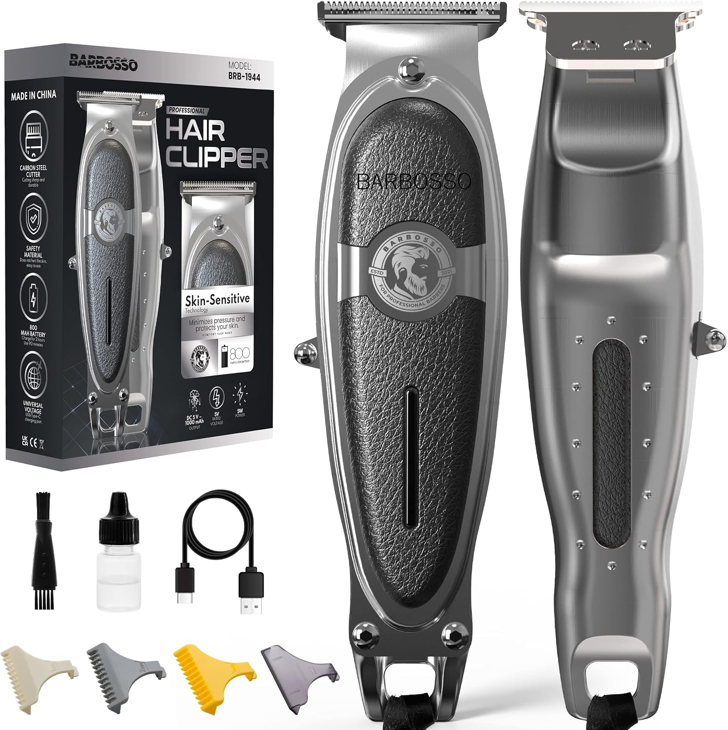 Detalle de BARBOSSO Beard Hair Trimmer 90 Min