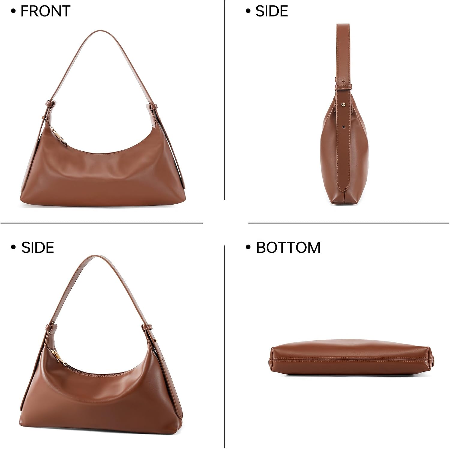 Detalle 2 de Kiss Sea Faux Leather Shoulder Bag