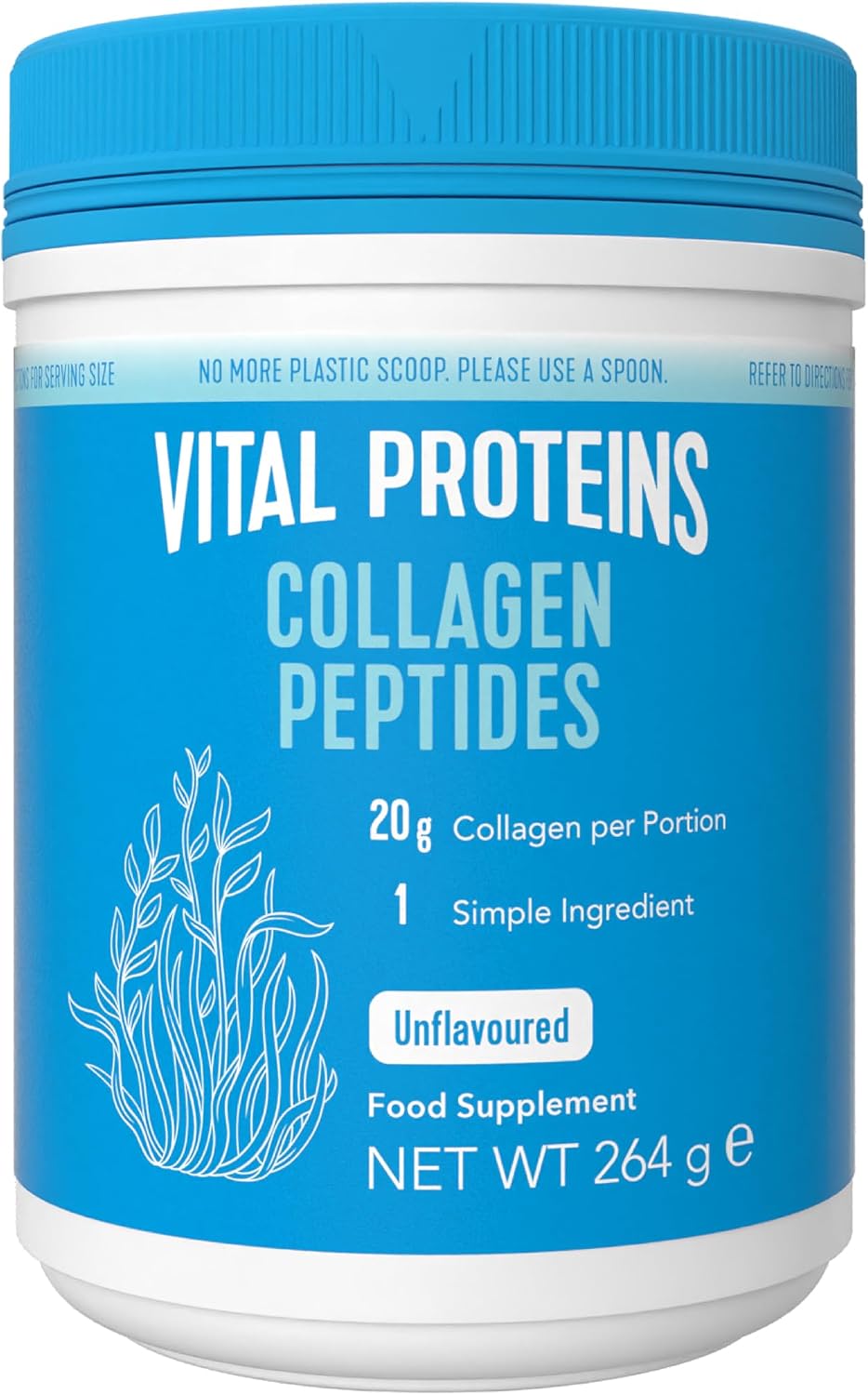 Detalle de Vital Proteins Collagen Peptides 264 g – reine Kollagen-Peptide (Typ 1 & 3), geschmacksneutral