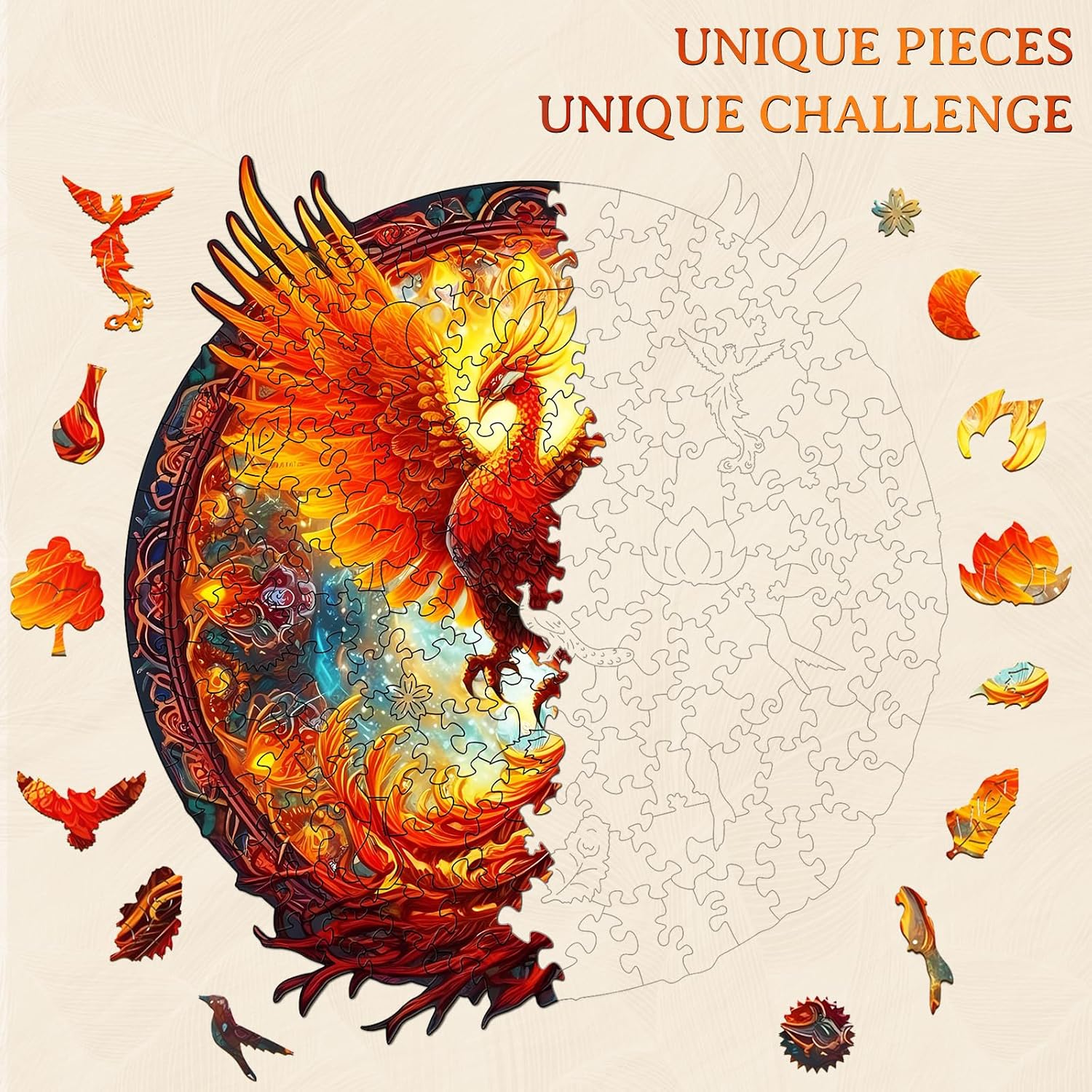 Detalle de KAAYEE wooden puzzle, 680 pieces