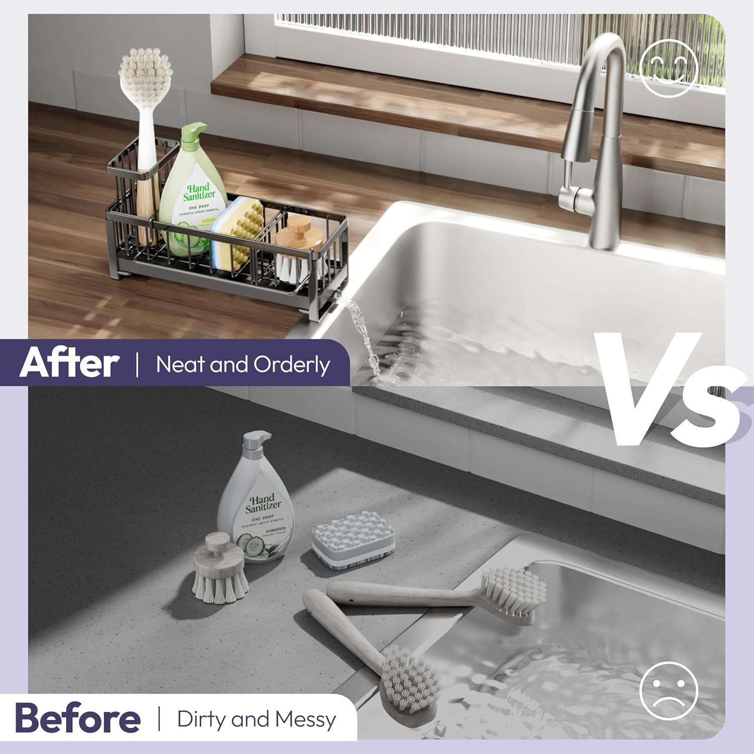 Thumbnail 4 de SWTYMIKI Kitchen Sink Caddy Organiser