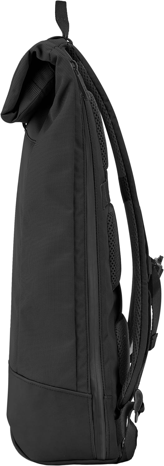 Detalle de Moleskine Sac à Dos Enroulé Collection Metro – sac à dos pour ordinateur jusqu’à 15 pouces, noir
