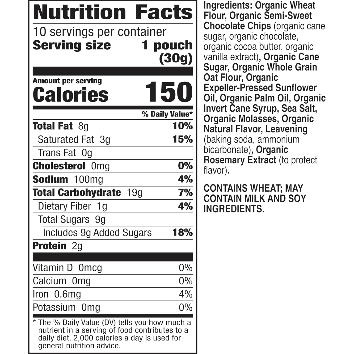 Thumbnail 1 de Annie's 10013562493941 Organic Chocolate Chip Cookie Bites, 10 Pouches, 10.5 oz