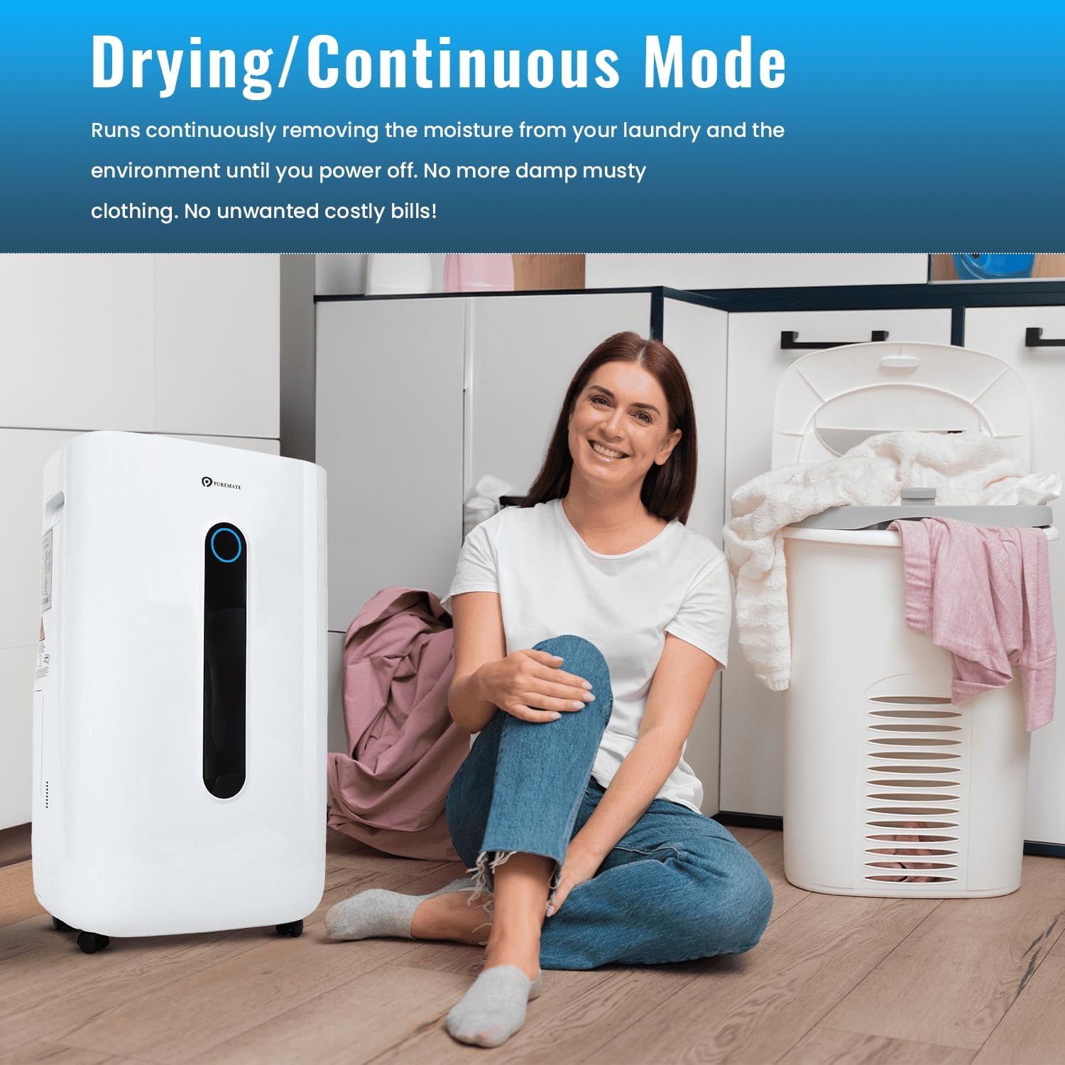 Detalle 2 de PureMate 20L Dehumidifier 6.5L Tank