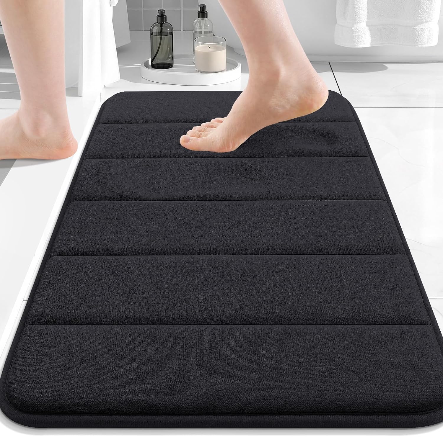 Detalle de Buganda Memory Foam Bath Mat 24 x 16