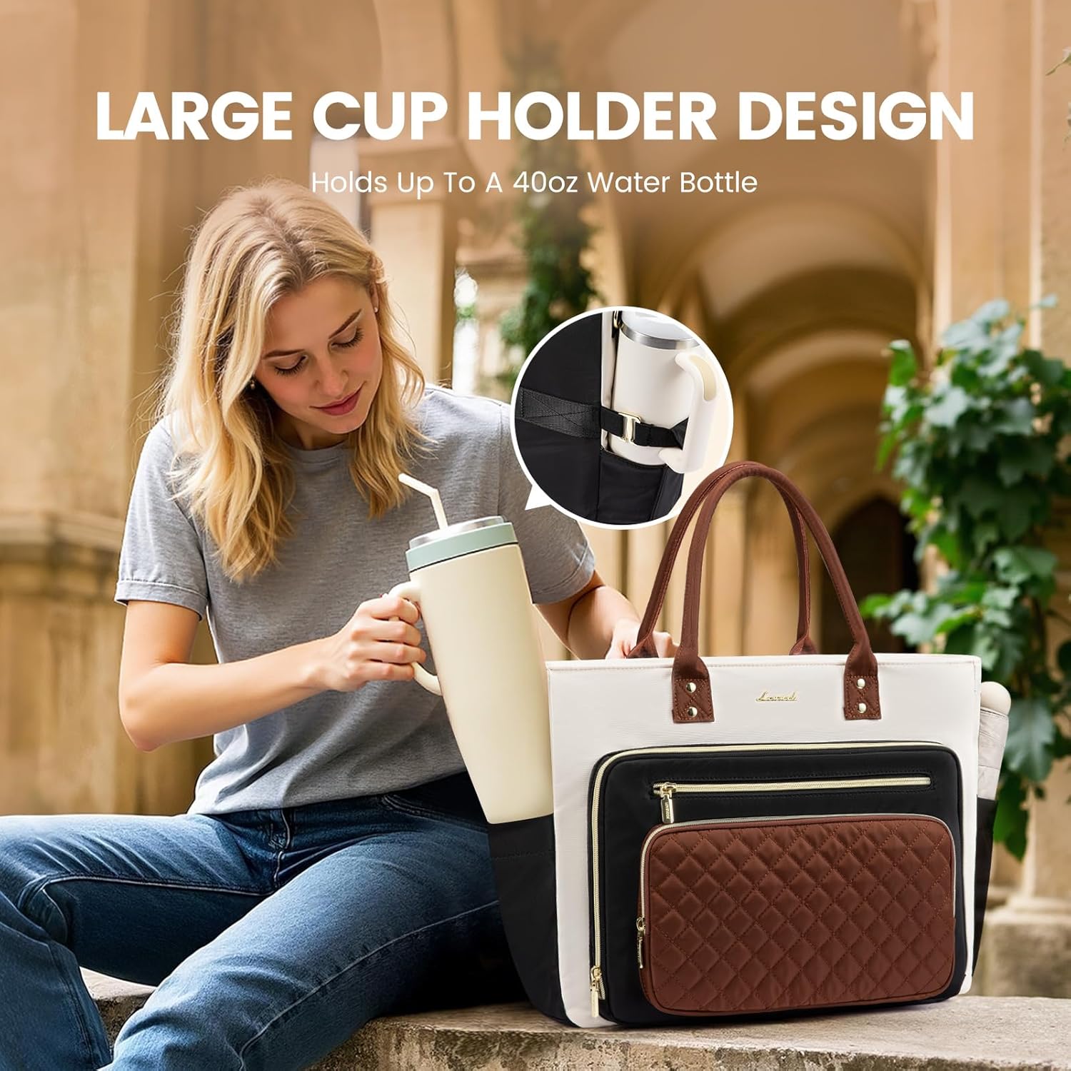 Thumbnail 2 de LOVEVOOK Teacher Tote 15.6 Inch