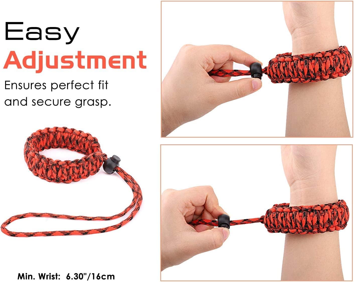 Thumbnail 3 de MoKo DSLR/DSLM Handschlaufe aus Paracord & Nylon – Kameraband für Nikon, Sony, Fuji, GoPro & mehr