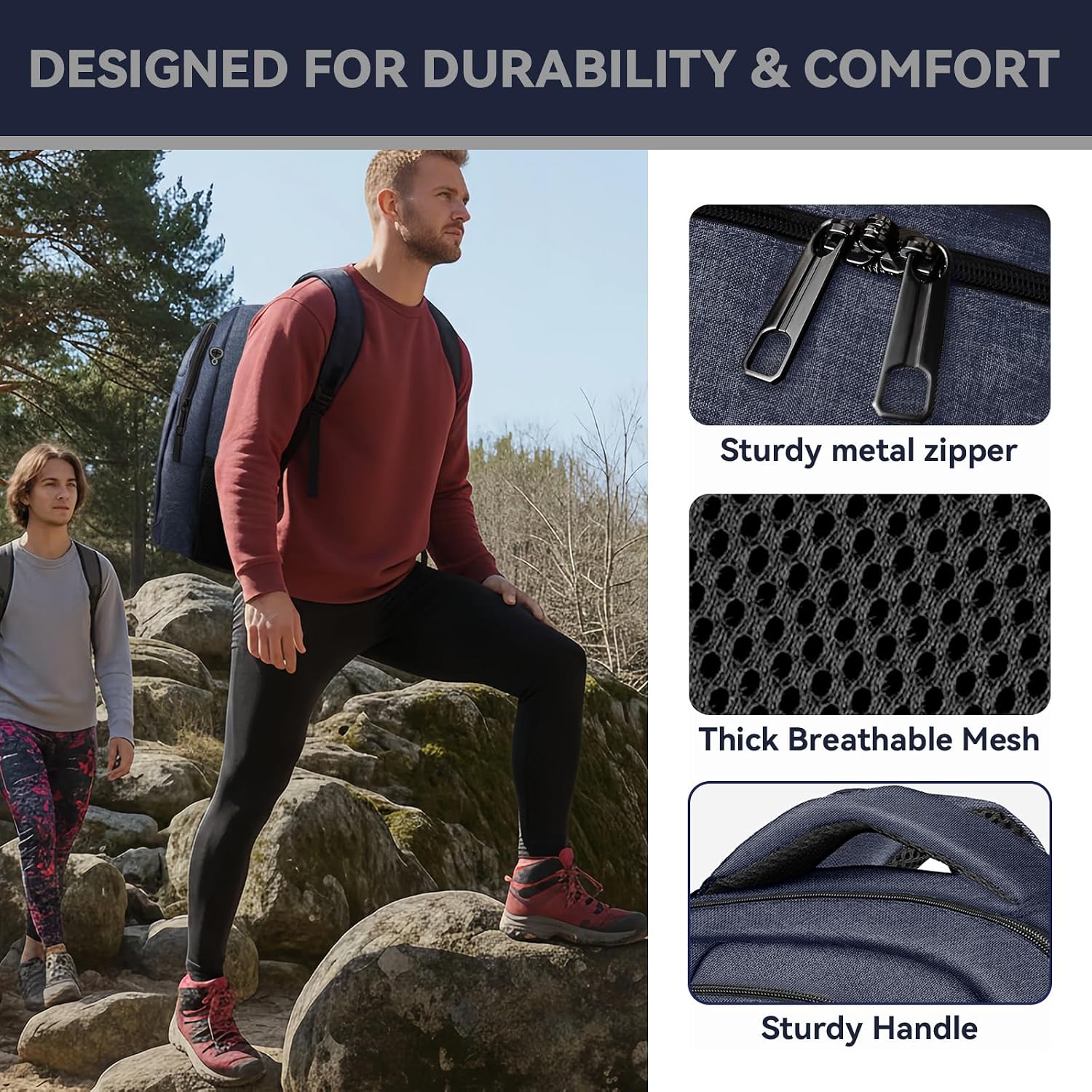 Detalle 2 de AREYTECO Laptop Backpack for 17.3-Inch Laptops