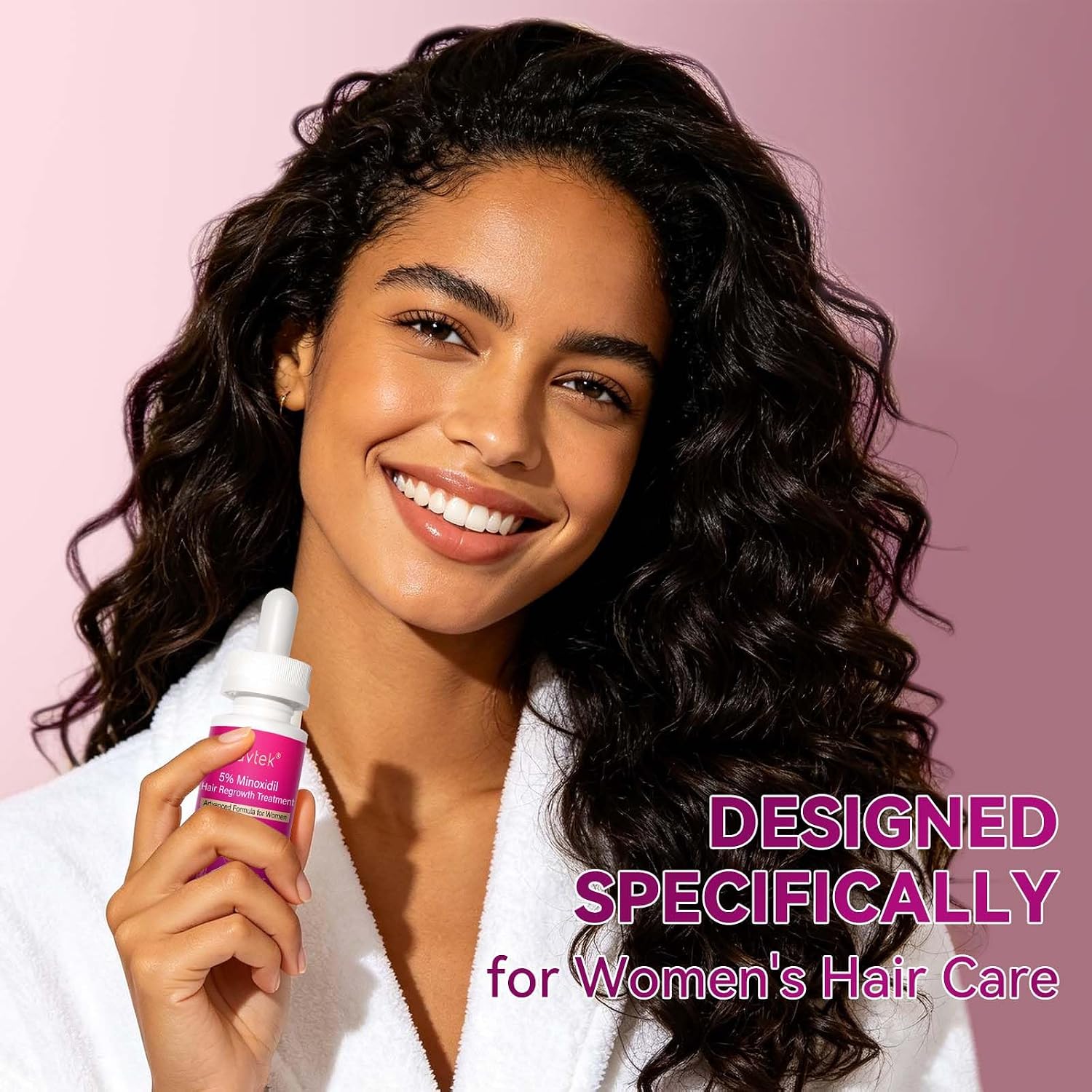 Detalle 2 de Lavtek 5% Minoxidil Hair Growth Serum for Women with Biotin & Castor Oil