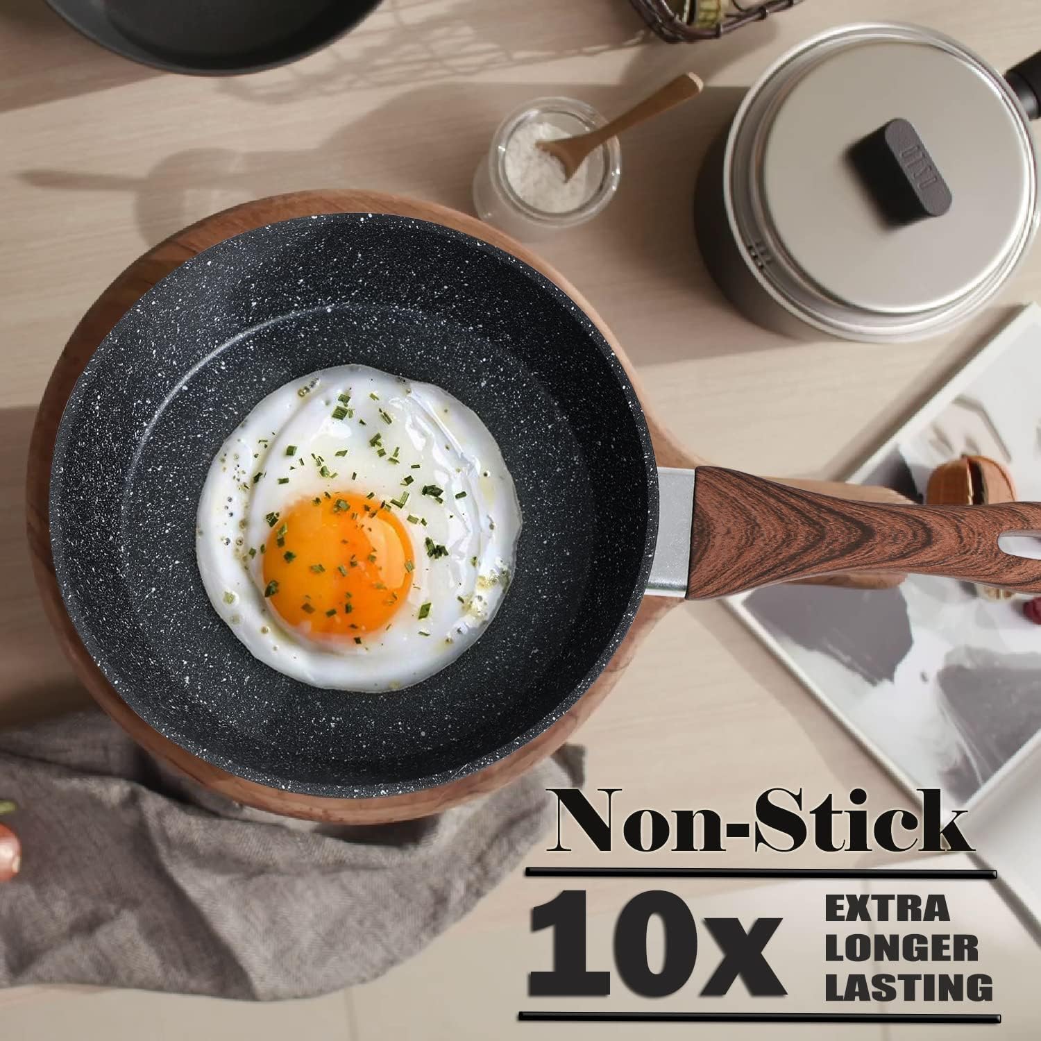 Thumbnail 1 de Kitchen Academy 12-Piece Granite Nonstick Cookware Set