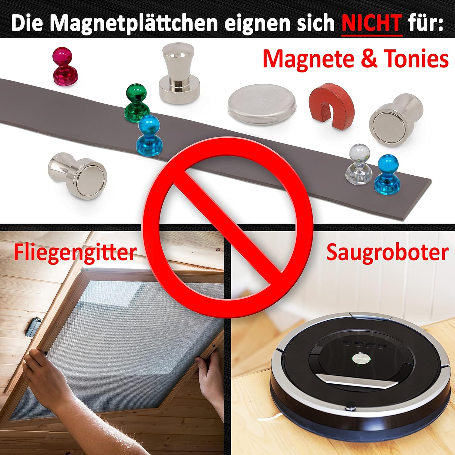 Thumbnail 6 de REORDA® Magnetplättchen selbstklebend – 300 Magnetstreifen mit 3M-Kleber