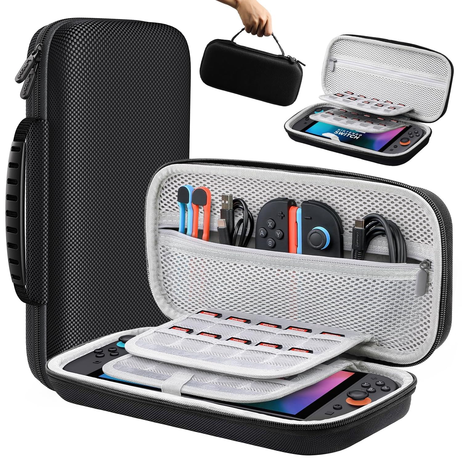 Detalle de Lmcpa Tasche für Nintendo Switch 2 – Reisetasche mit 20 Slots