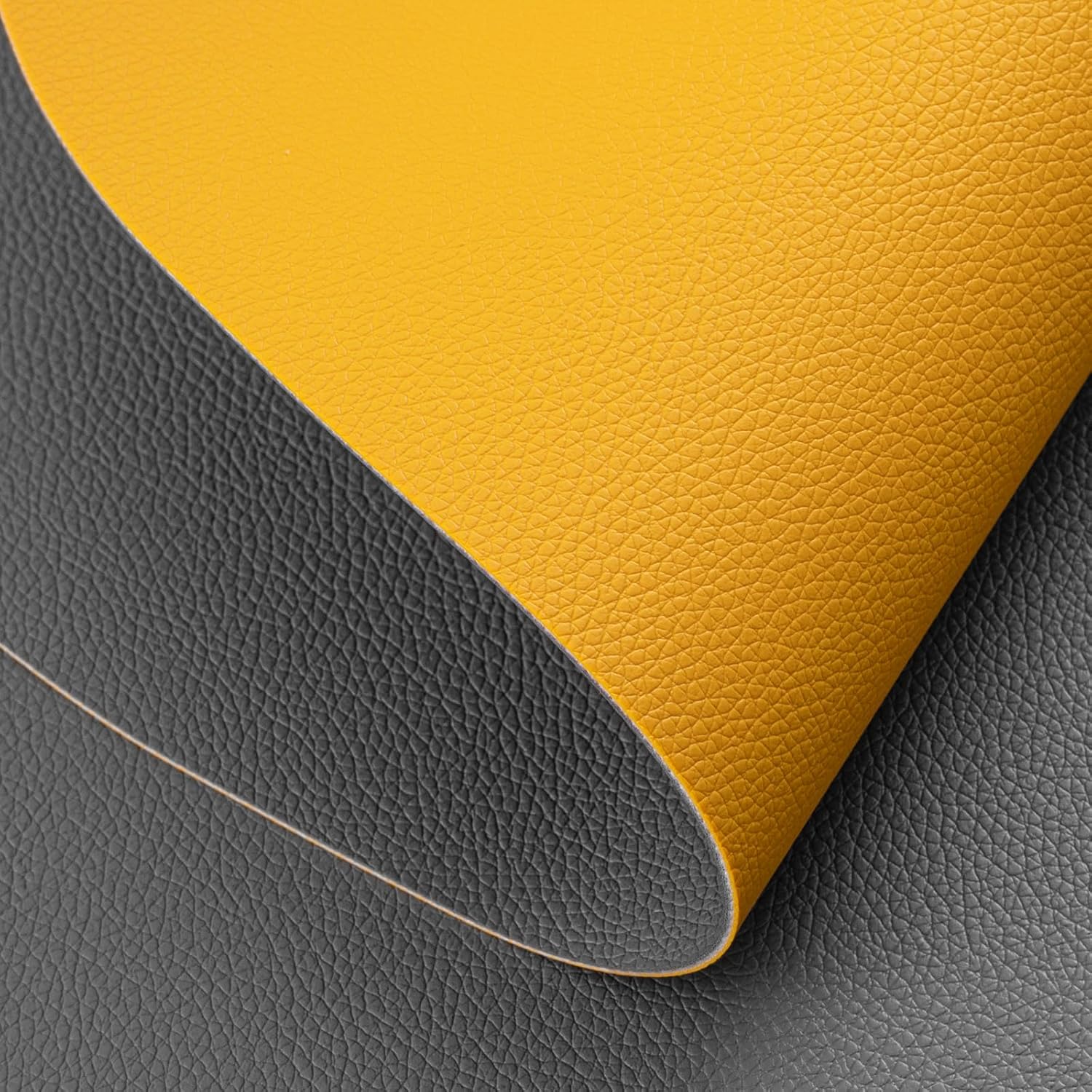 Detalle de Myir JUN Tischsets aus Kunstleder (PVC) & Untersetzer – doppelseitig, abwaschbar, rutschfest, Set mit 6