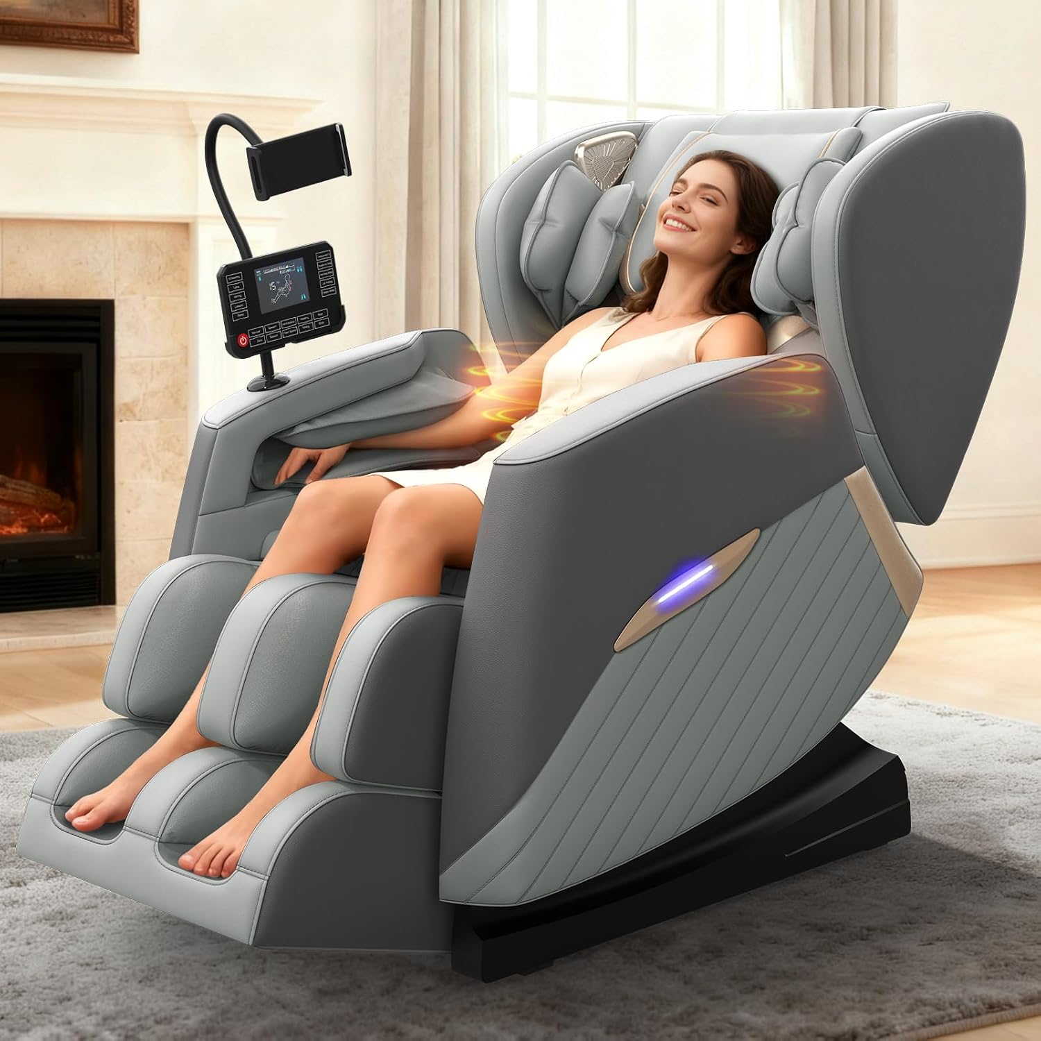 Thumbnail 5 de Srfzluxy Poltrona massaggiante 2026: 16 punti massaggio, 8 airbag e riscaldamento lombare