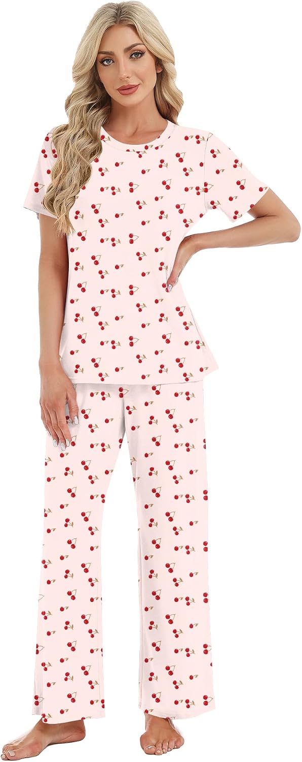 Thumbnail 4 de Rapbin Damen Schlafanzug Lang als 2-teiliges Pyjama-Set mit Taschen
