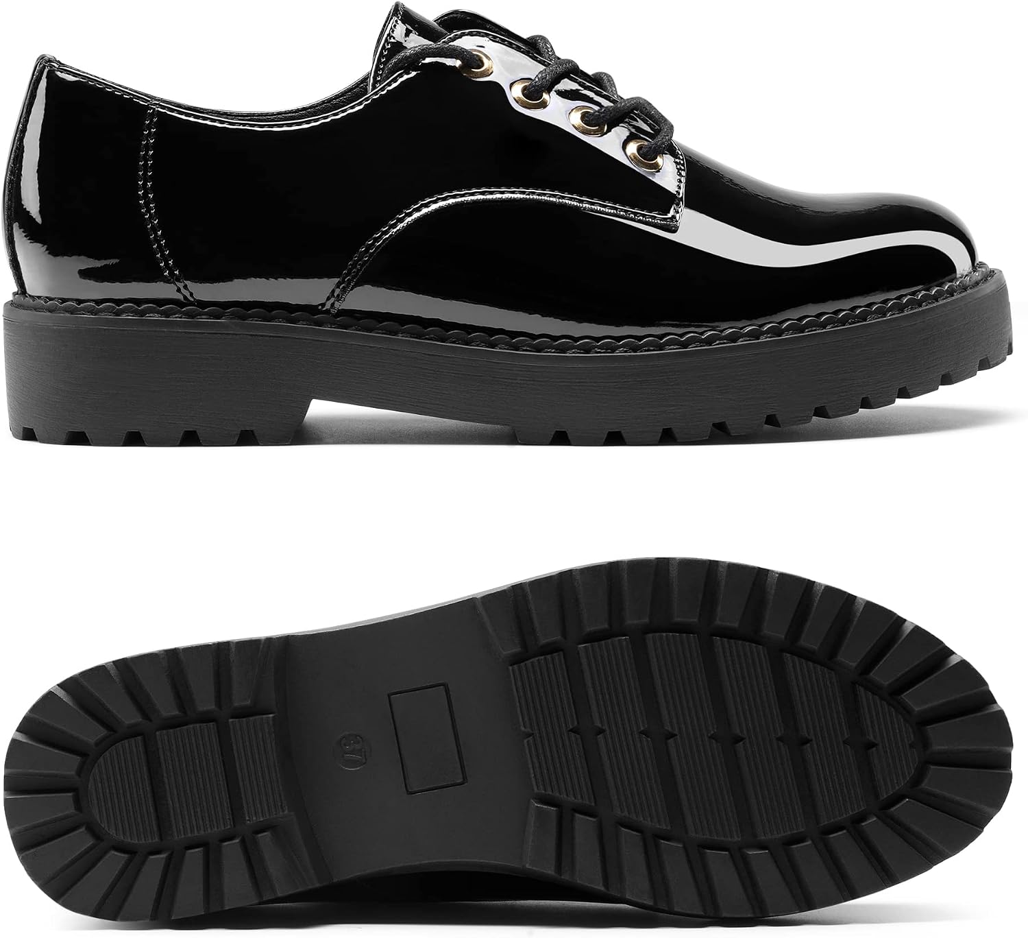 Detalle de DREAM PAIRS Oxford Zapatos de Cordones Mujer