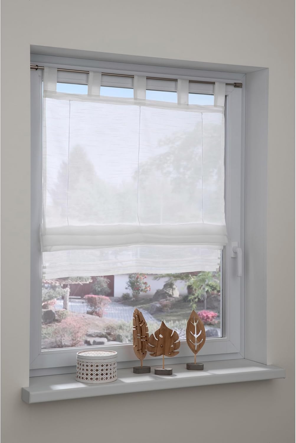Thumbnail 3 de GARDINIA Store Japonais Voile Transparent – 50 x 140 cm, blanc, passants