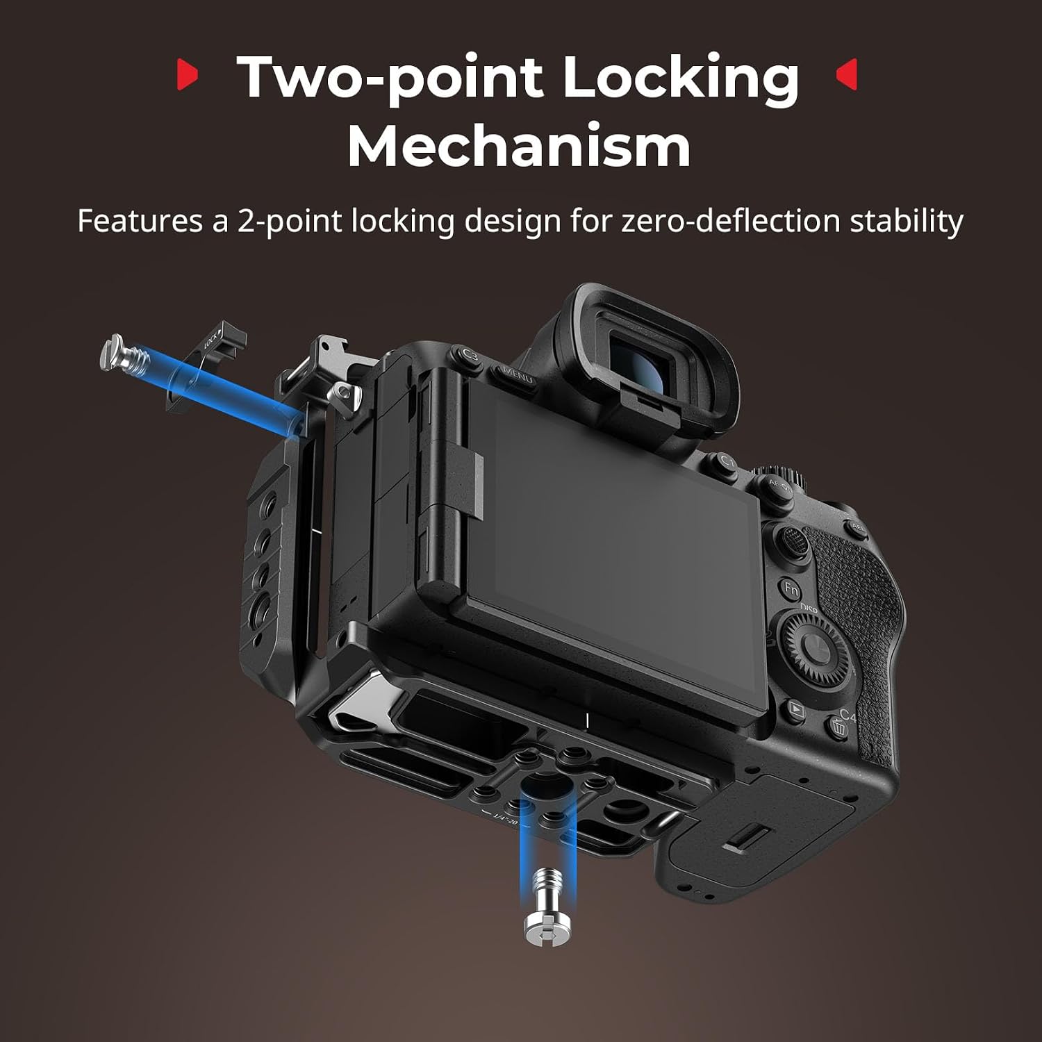 Detalle de SMALLRIG HawkLock Quick Release Half Cage for Sony Alpha 7 V / 7R V / 7 IV (6023)