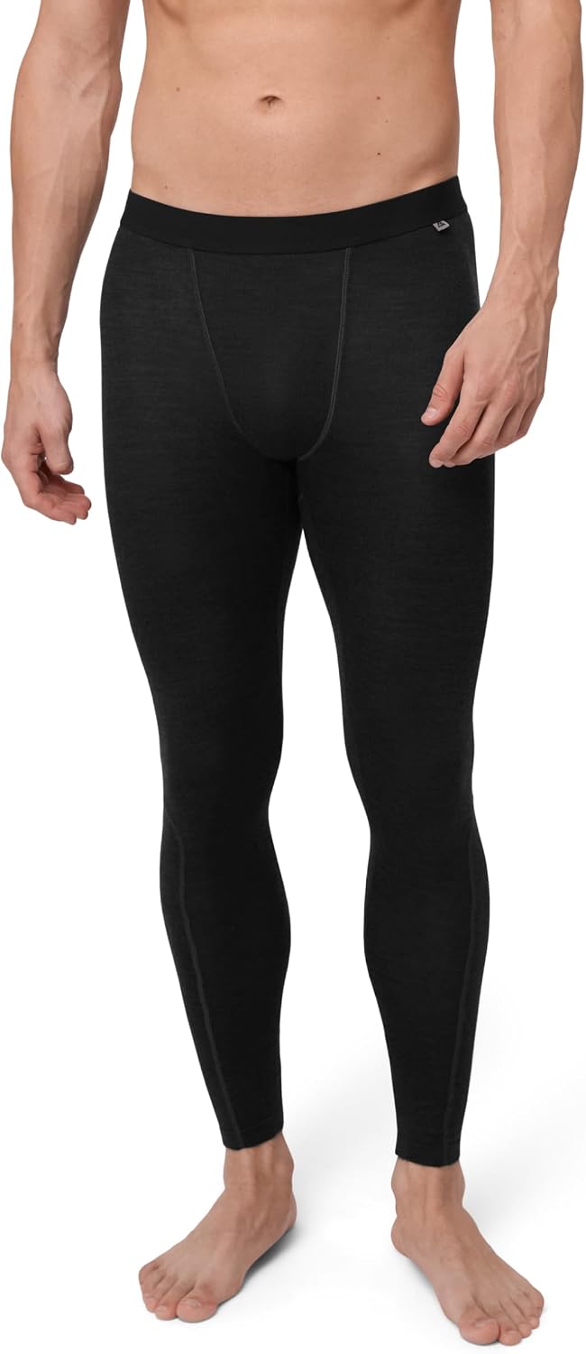 Detalle de DANISH ENDURANCE męskie legginsy termiczne Merino 180 g/m² z opcjonalnym rozporkiem