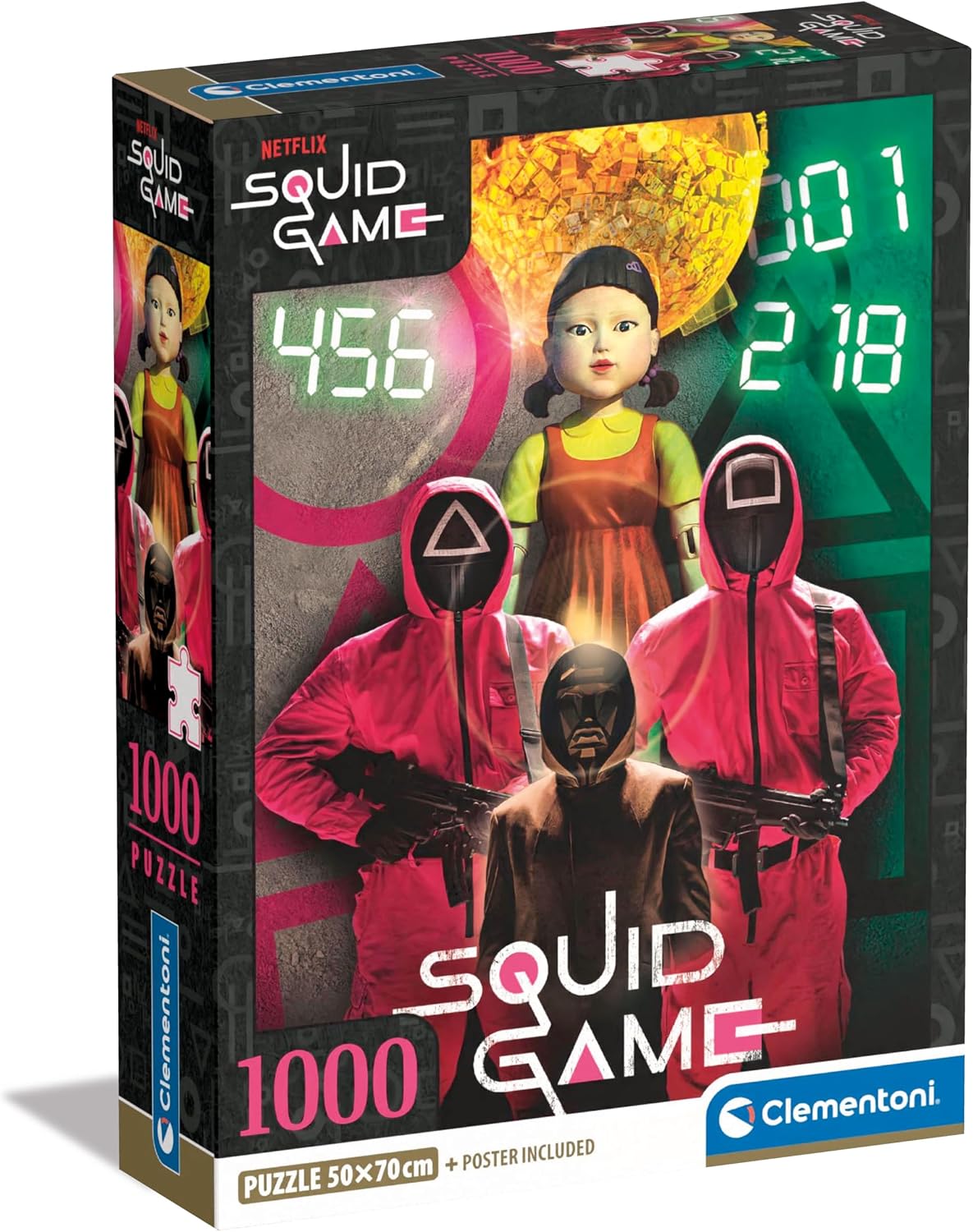 Detalle de Clementoni 39859 Netflix Squid Games Jigsaw Puzzle, 1,000 Pieces with Poster