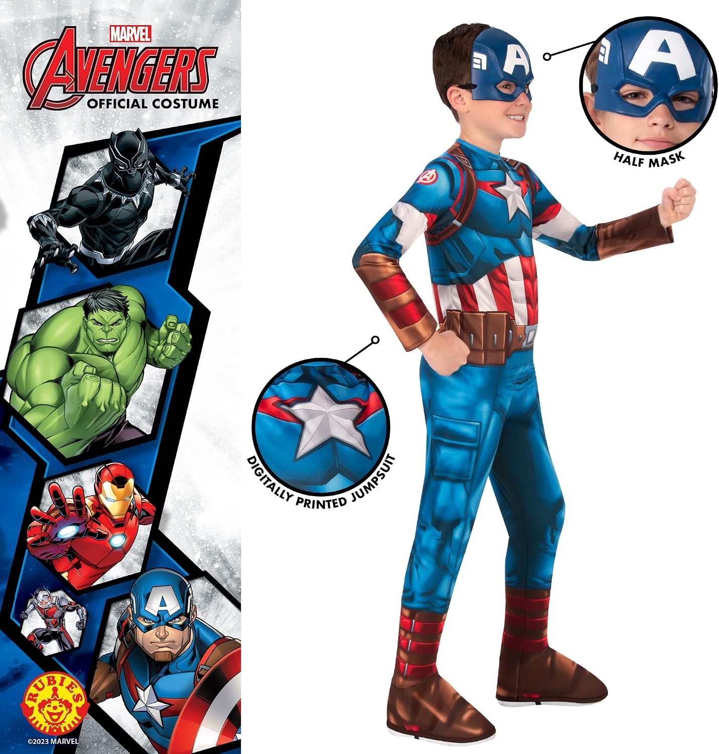 Thumbnail 2 de Rubie's Captain America Kids Costume