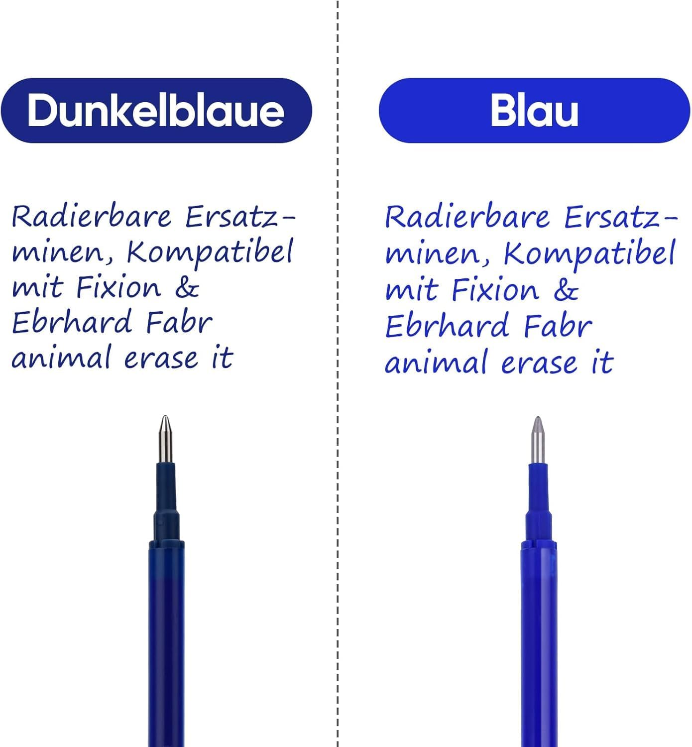 Thumbnail 1 de [12 Stück] radierbare Ersatzminen von LVZONGXIN – kompatibel mit Pilot FriXion Ball & Clicker & „animal erase it“ (Spitze 0,7 mm)