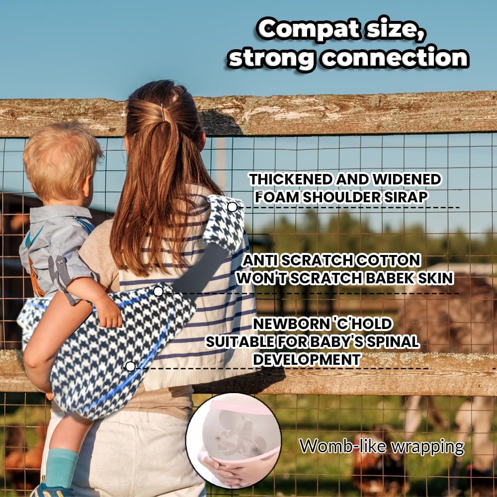 Detalle de Baby Sling Carrier: Adjustable Front & Back Toddler Carrier (6 months to 3 years)