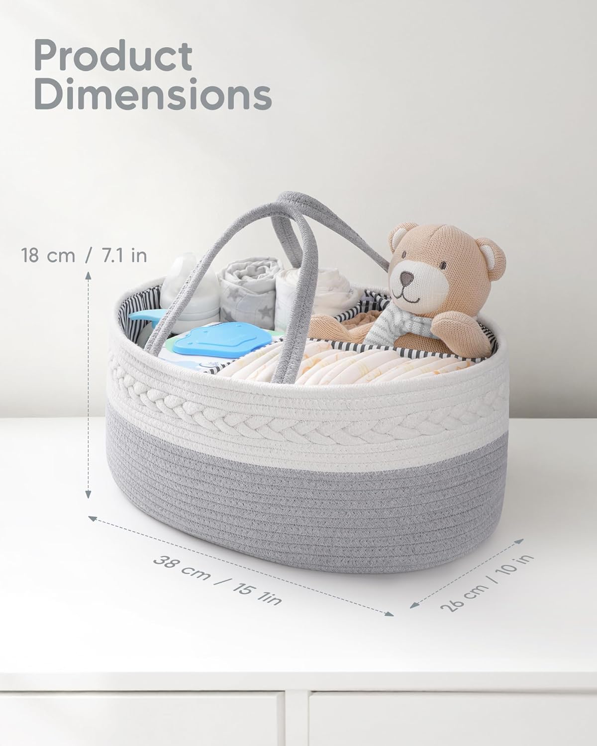 Detalle 2 de Maliton Nappy Caddy 1 organiser for newborns