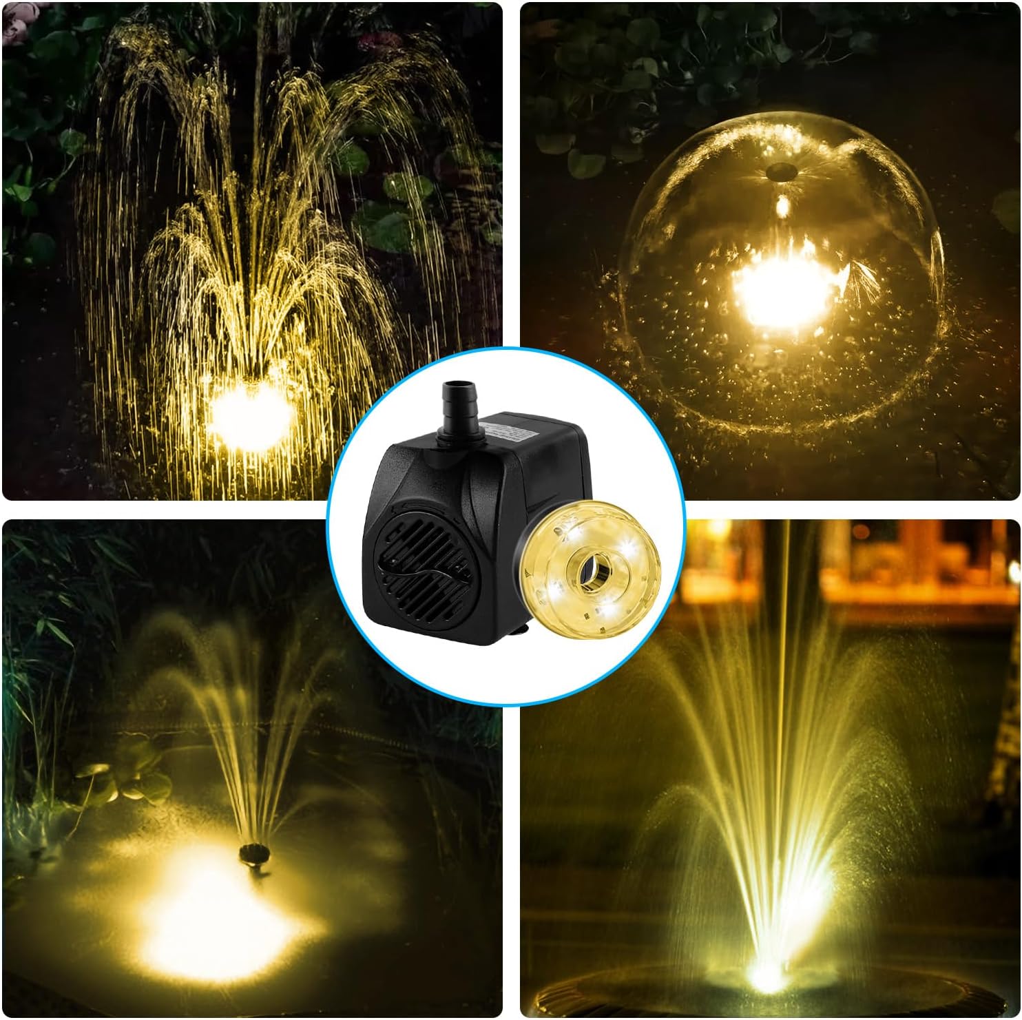Detalle 2 de NATPOW Submersible Water Pump 800L/H