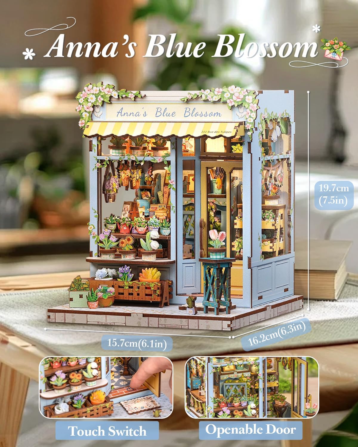 Detalle de CUTEBEE Book Nook Kit DIY 3D puzzle