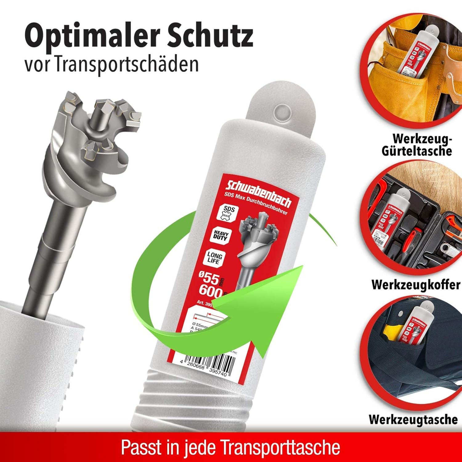 Thumbnail 5 de SCHWABENBACH SDS Max Durchbruchbohrer 55 mm