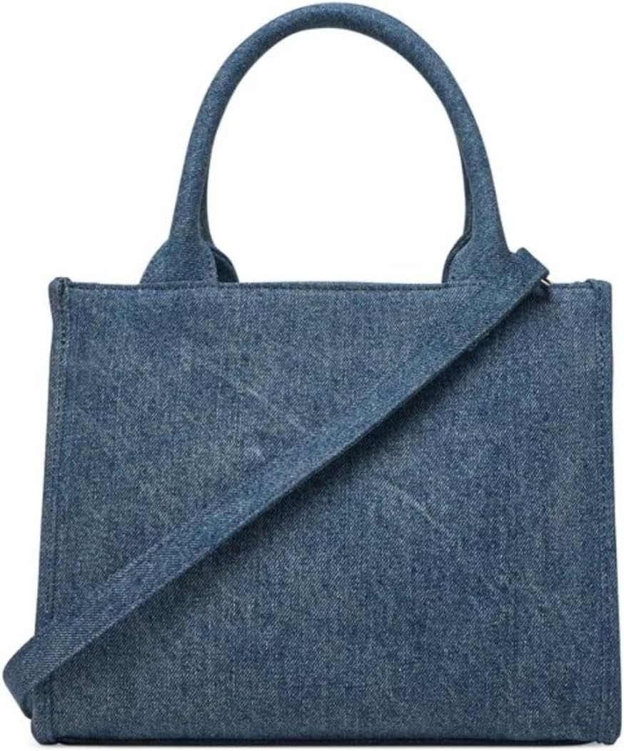 Detalle 2 de Love Moschino Poljc4244pp0mkm0750u – Sac à bandoulière denim bleu foncé pour femmes