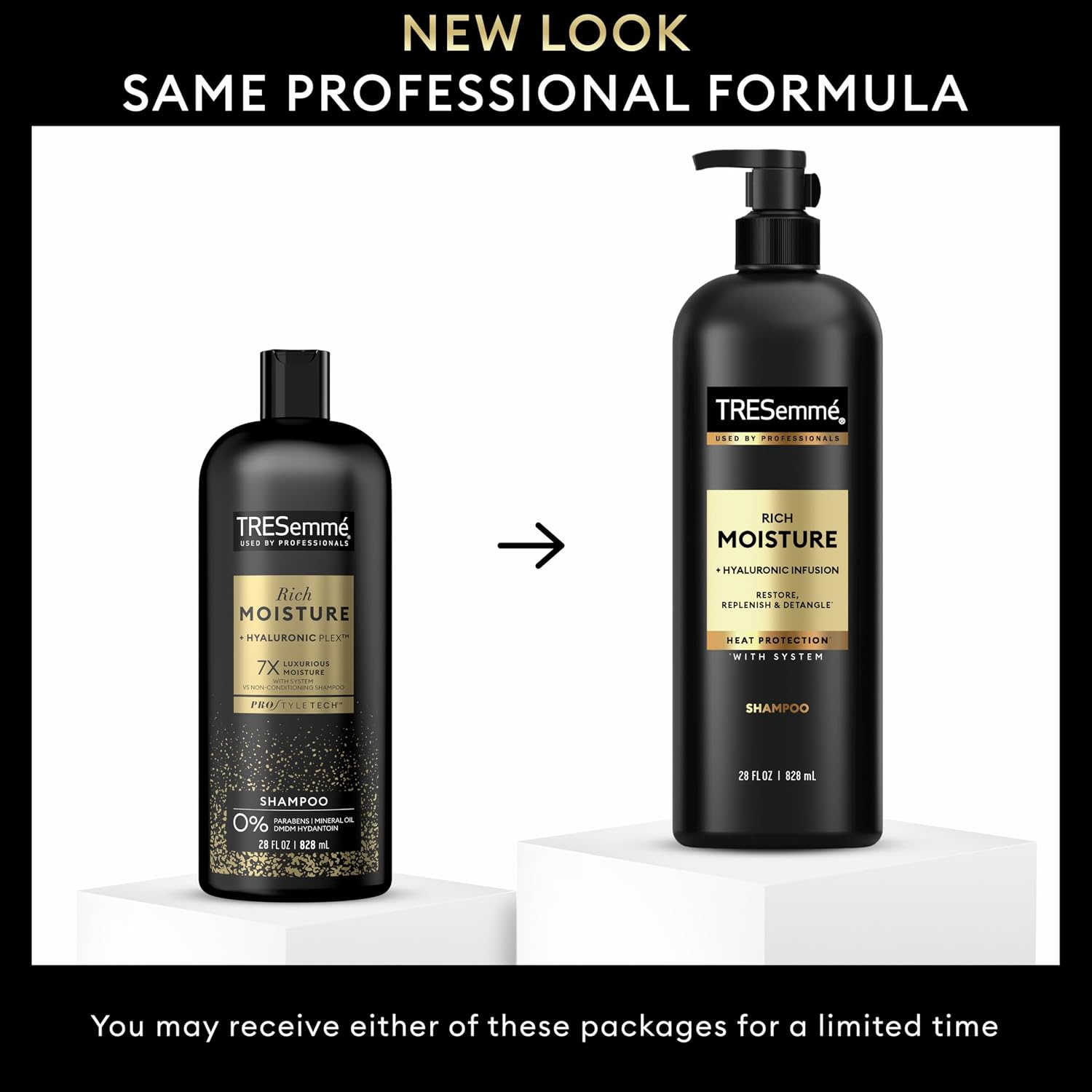 Thumbnail 2 de TRESemmé Rich Moisture Hydrating Shampoo for Dry Hair, Hyaluronic Acid, 3-Count