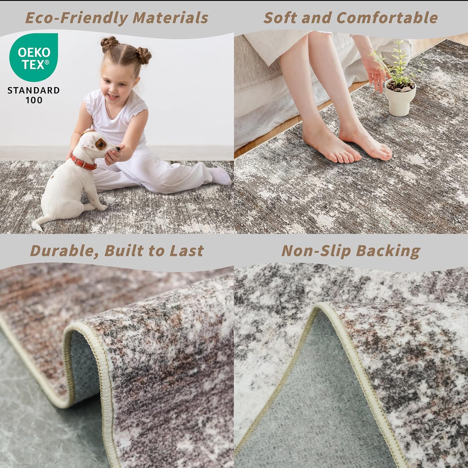 Thumbnail 4 de 4-Piece Kitchen Rug Set 2x3,2x4,2x5,2x6