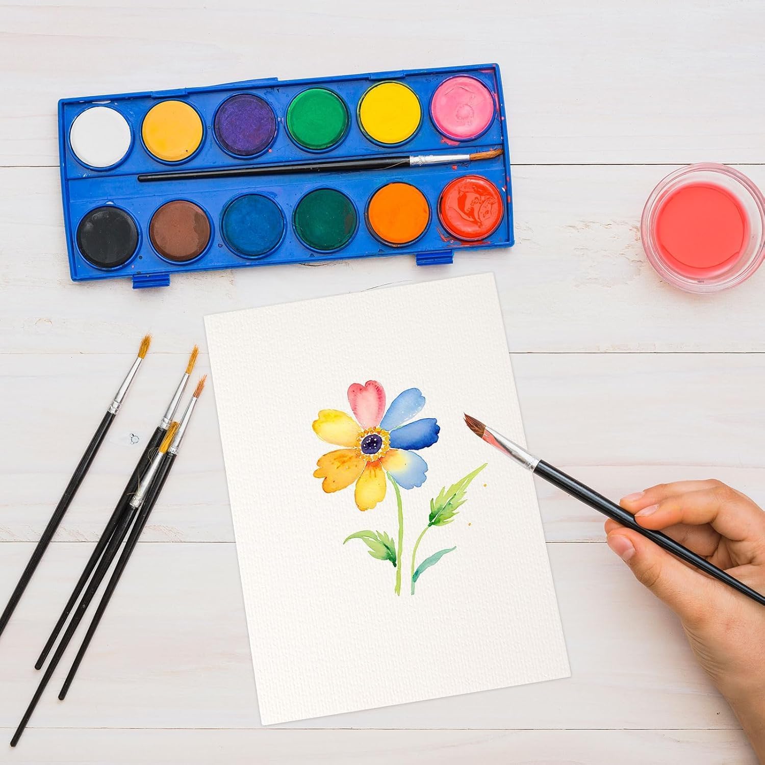 Detalle de 120 Sheets Watercolour Paper Bulk (140 lb / 300 GSM) - Cold Press