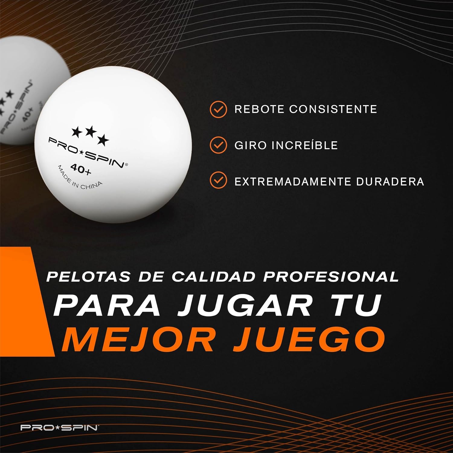 Thumbnail 4 de PRO-SPIN Palas de Ping Pong 1,8 mm