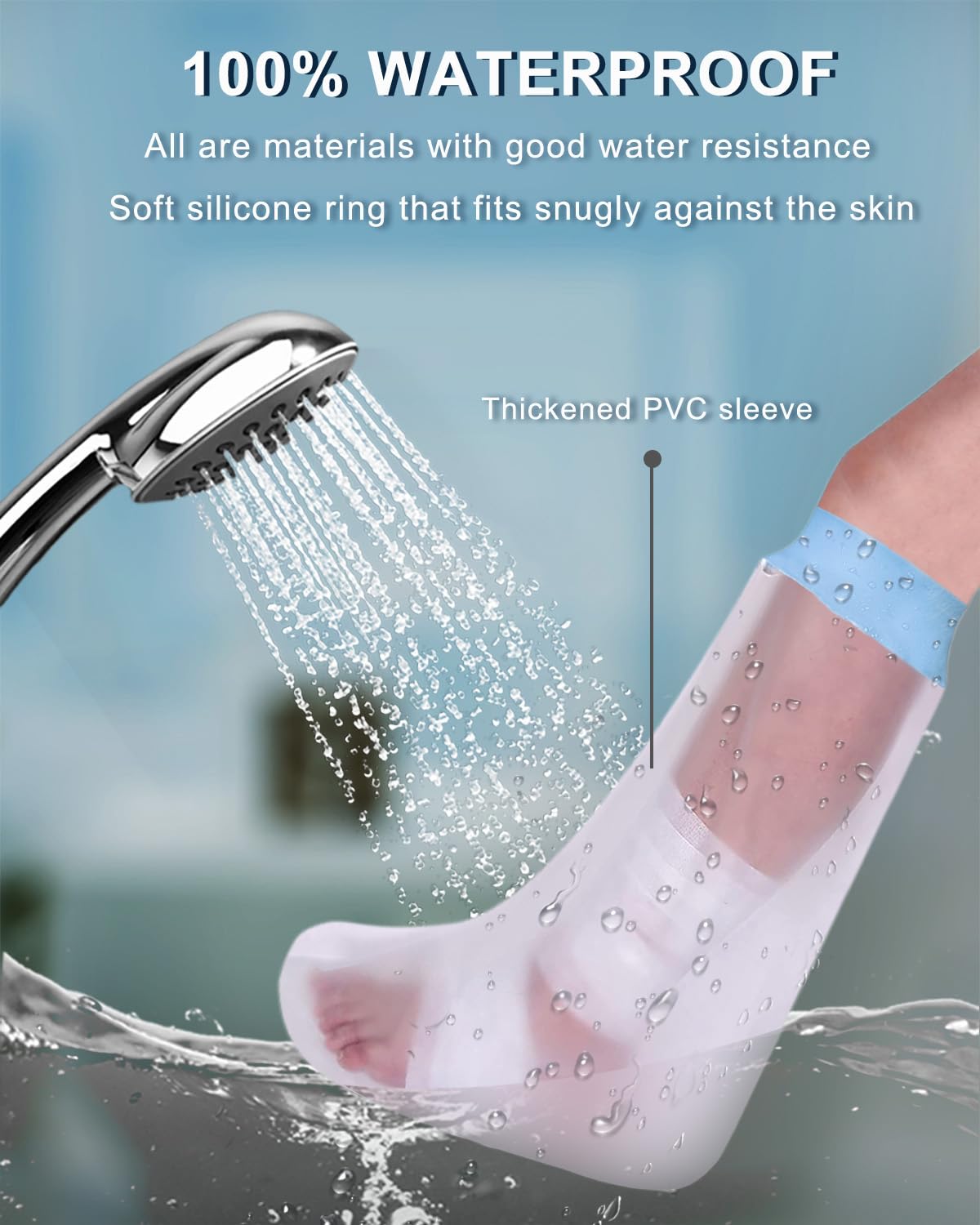 Thumbnail 1 de CureSquad Waterproof Leg Cast Cover for Shower 🛡