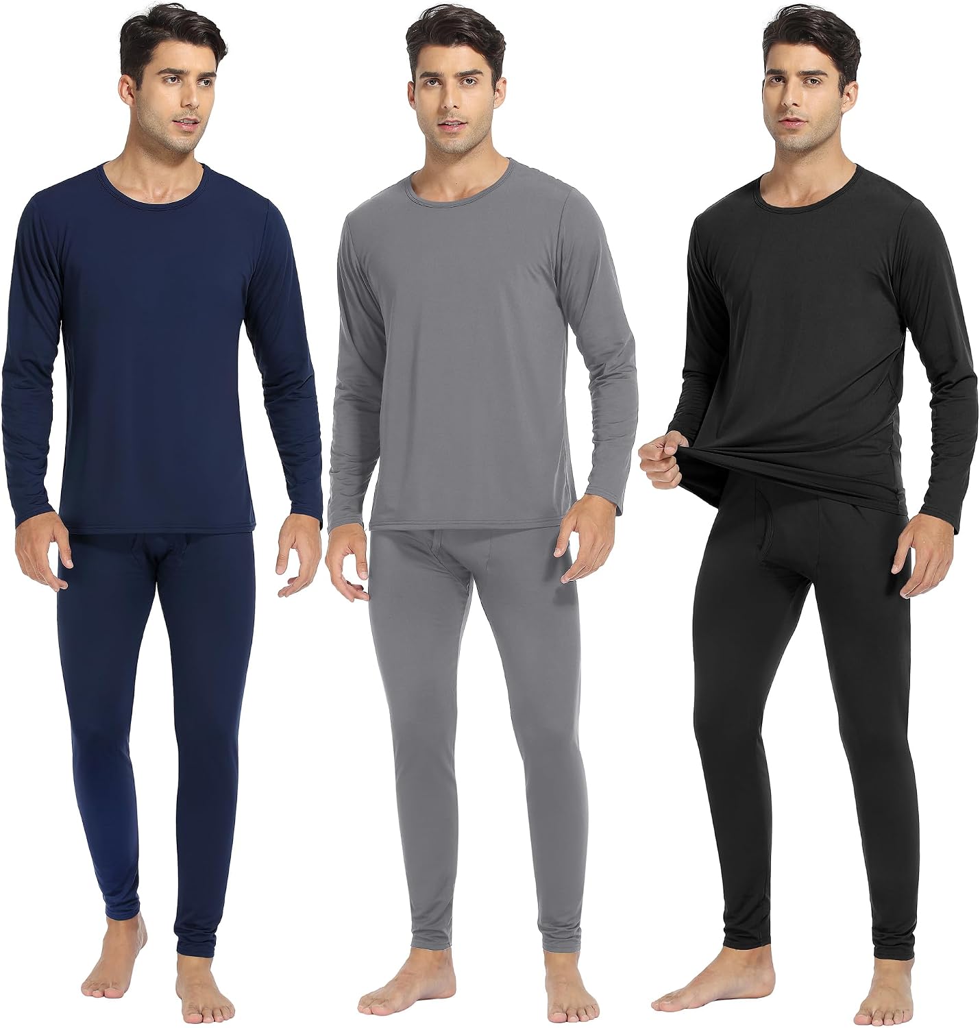 Detalle de URATOT Men's Thermal Underwear Set, 95% Polyester