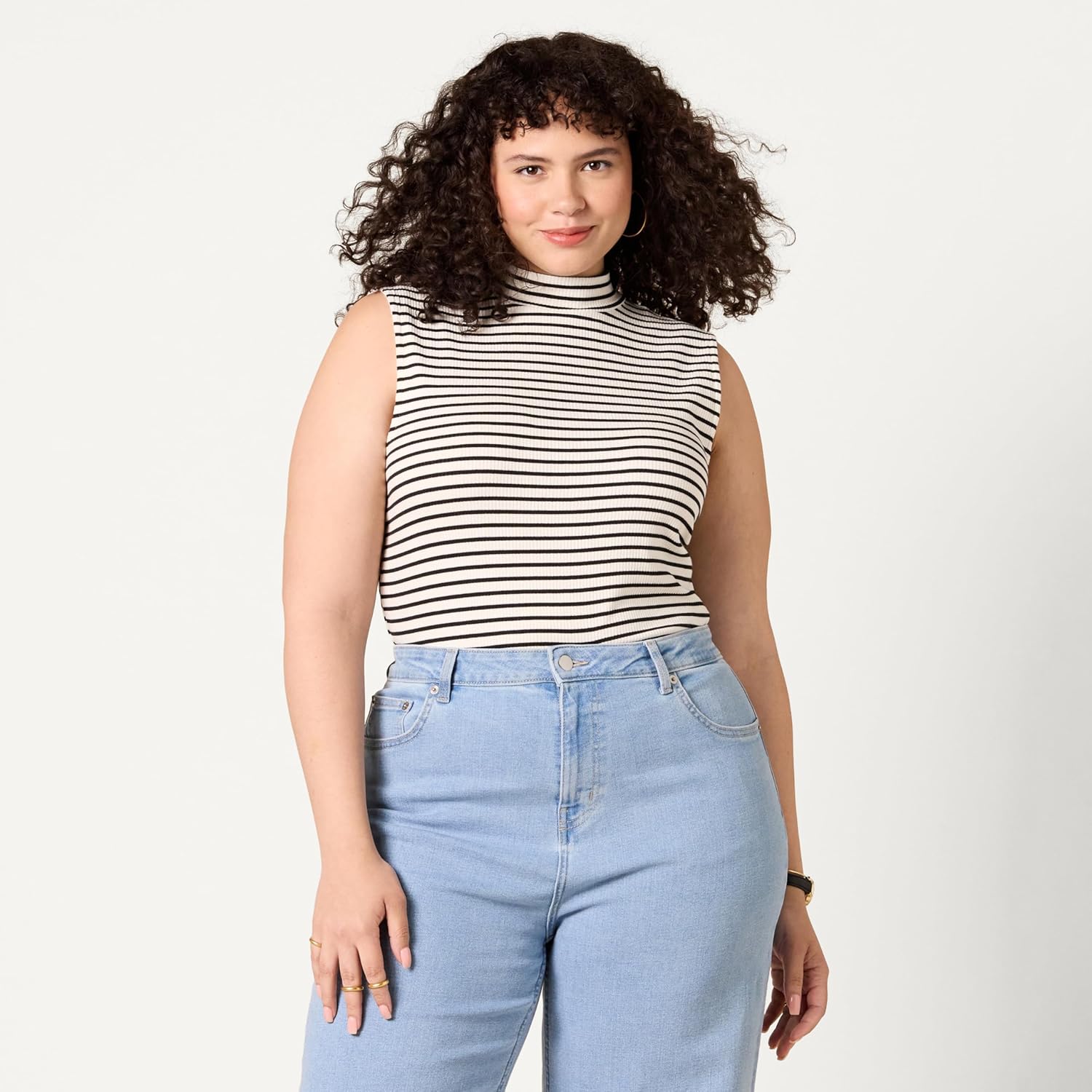 Thumbnail 5 de Amazon Essentials Damen ärmelloses Rippstrick-Top mit Stehkragen (Slim Fit)