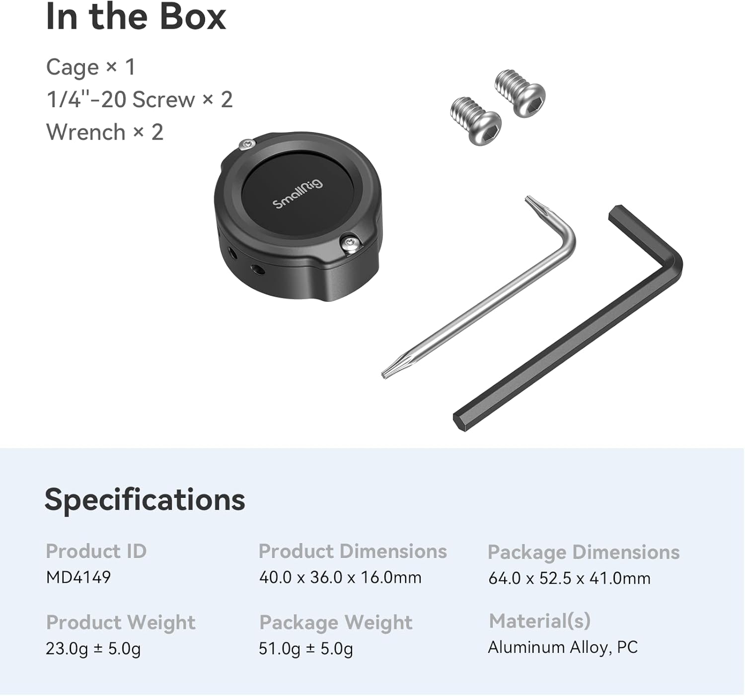 Thumbnail 6 de SmallRig Cage für AirTag (MD4149) mit doppelter 1/4”-20-Schraubbefestigung