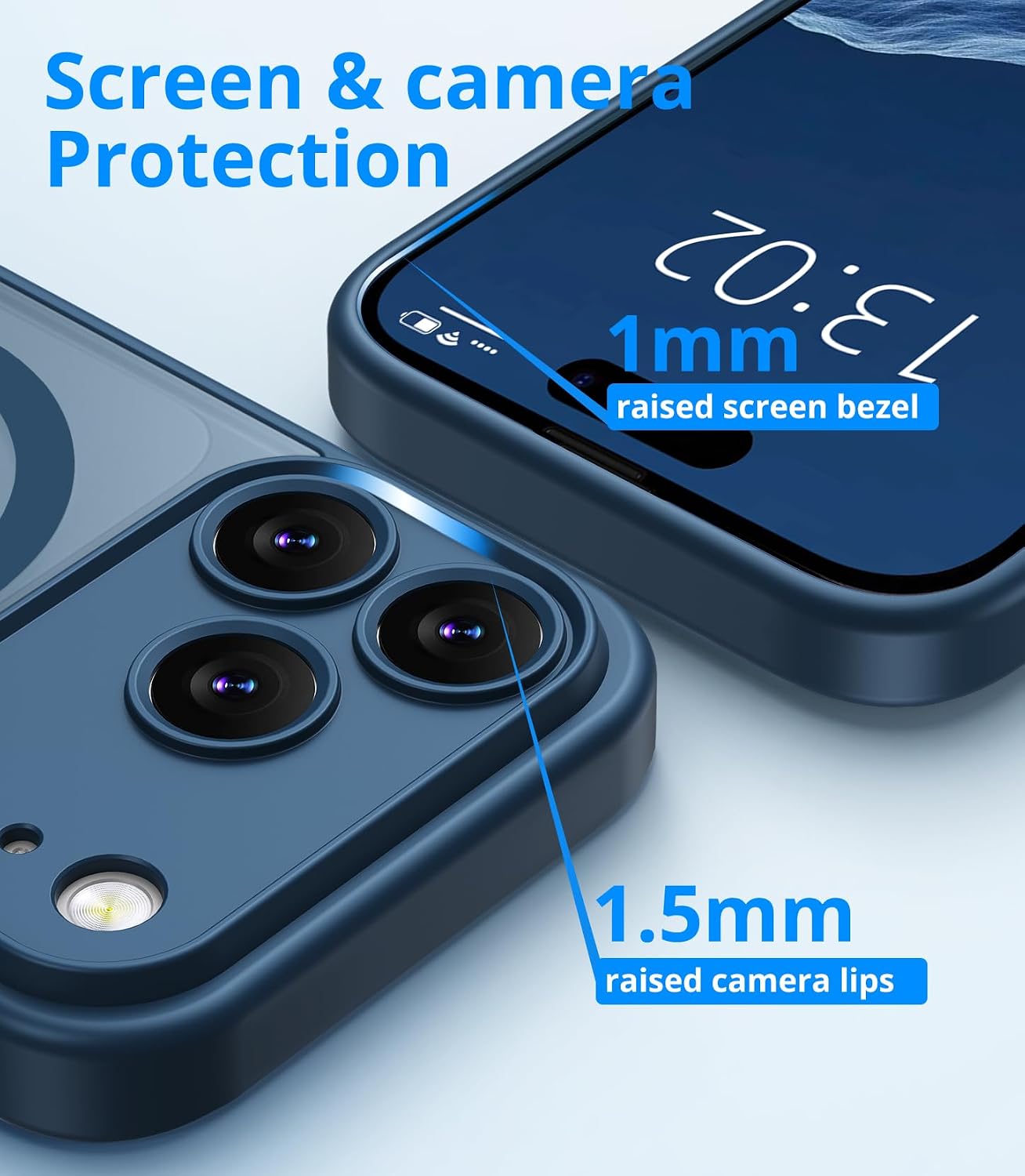 Detalle de Vansdon Cover Magnetica per iPhone 17 Pro: protezione slim con MagSafe e vetro temperato
