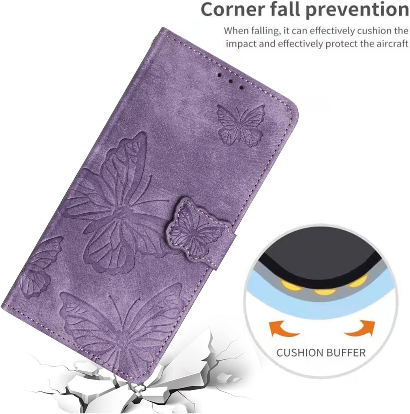 Thumbnail 6 de CXTcase Handyhülle für Xiaomi Redmi Note 14 Pro 5G / Pro+ 5G – Flip Case aus PU Leder, Lila
