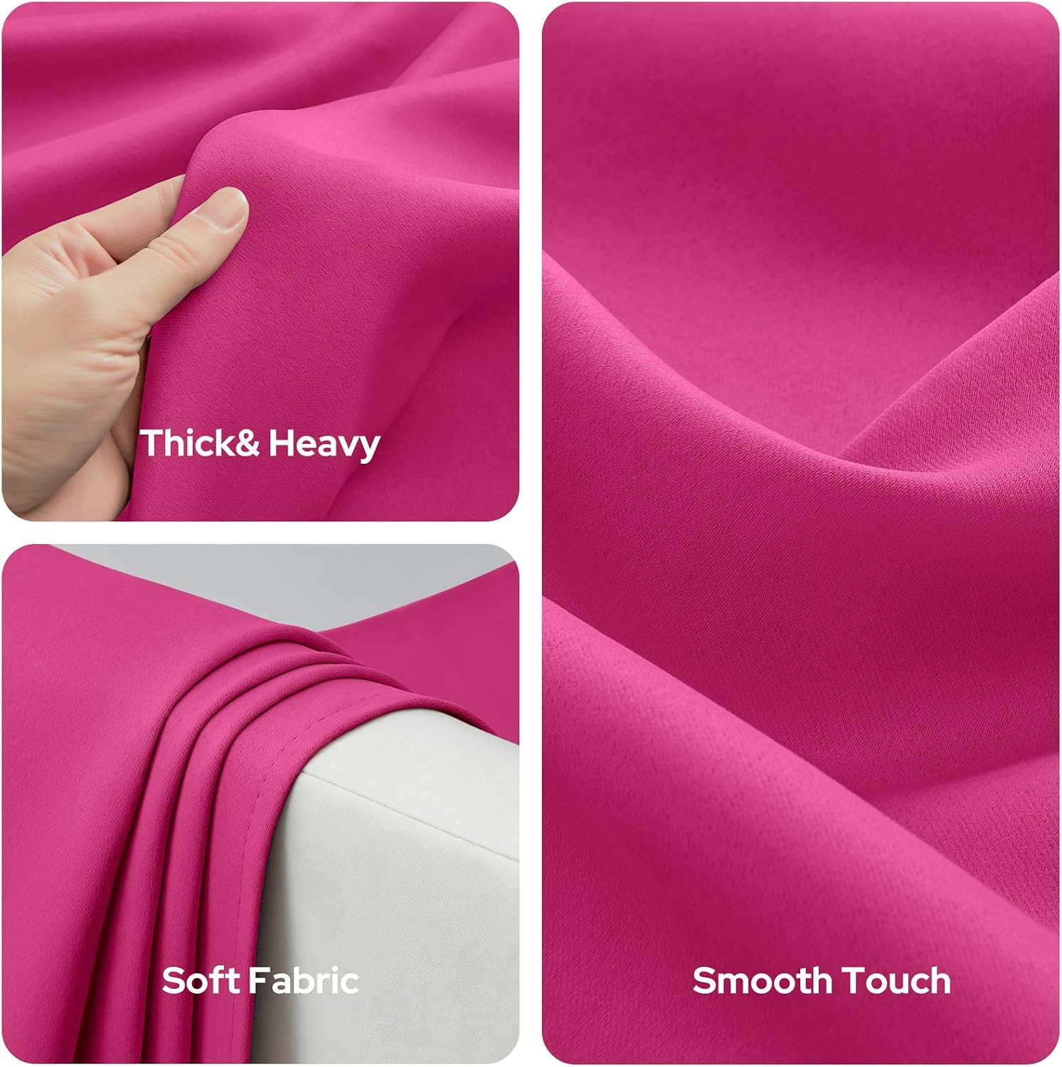 Detalle de HOMEIDEAS Blackout Curtains, 52 x 84 Inches